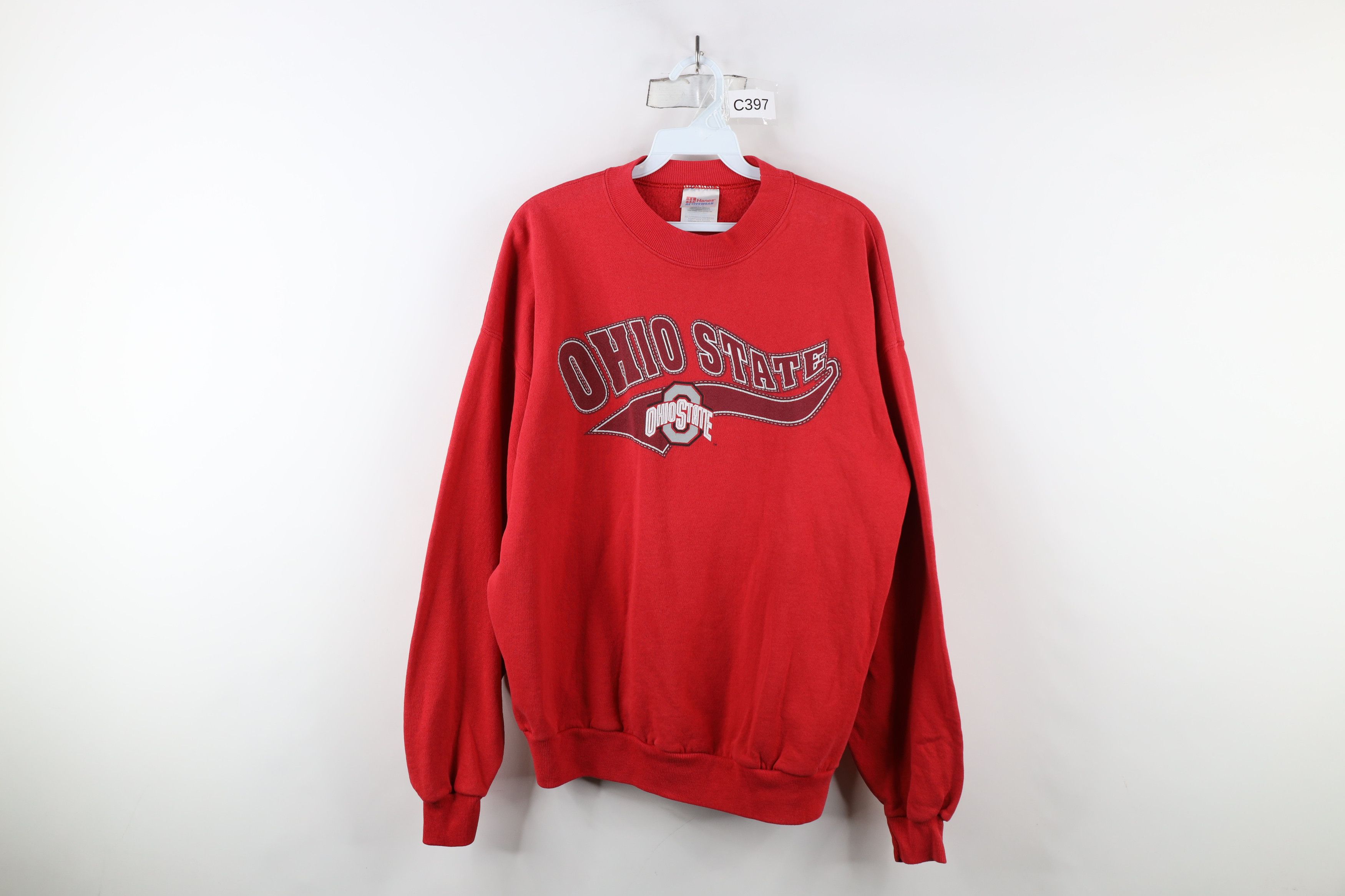 Vintage Vintage 90s Script Ohio State University Crewneck Sweatshirt Size US XL / EU 56 / 4 - 1 Thumbnail