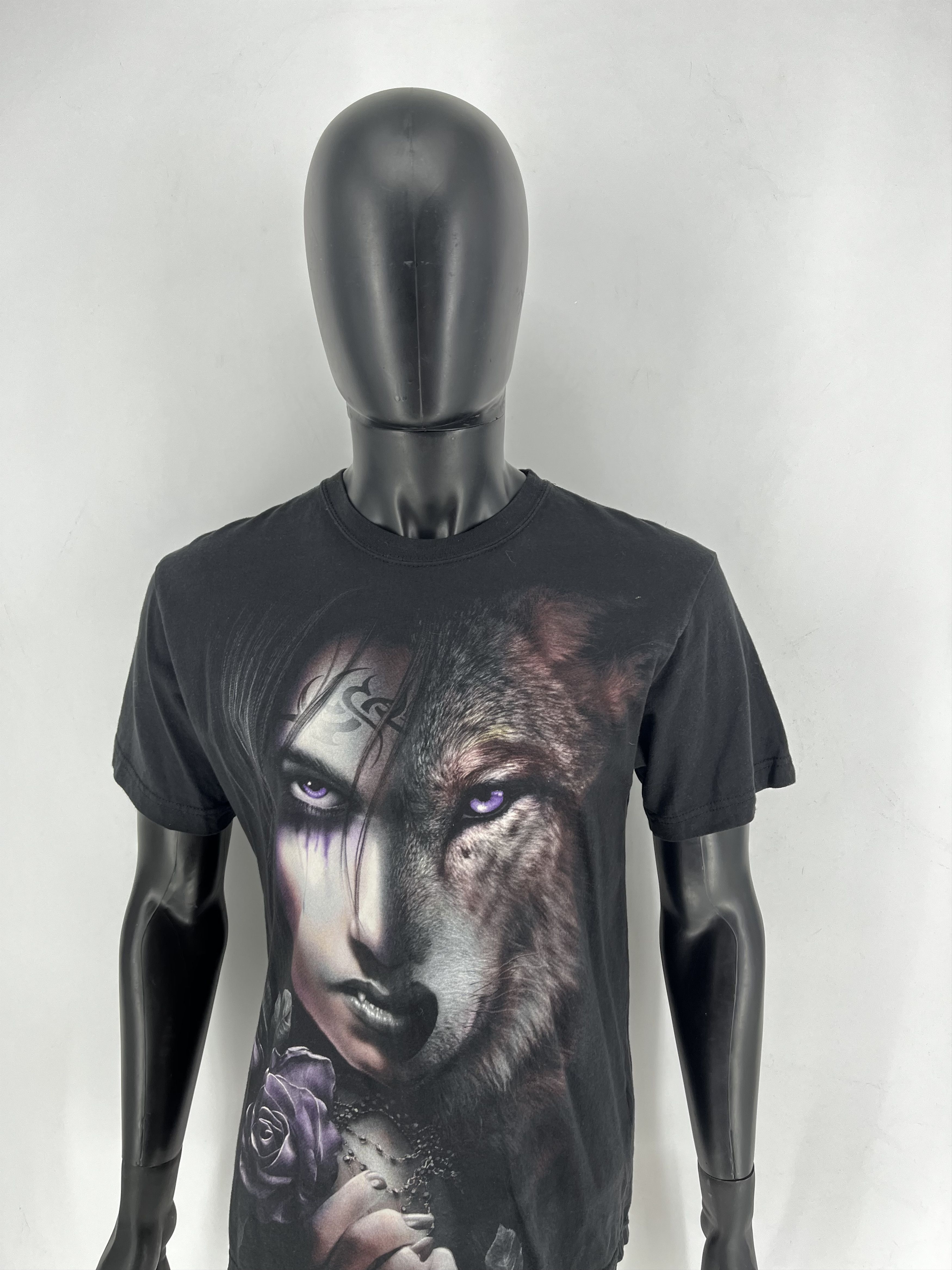 Other Vintage 90s Wolf Face Boxy Fit Tee Toys Rock Spiral Size M Size US M / EU 48-50 / 2 - 5 Thumbnail