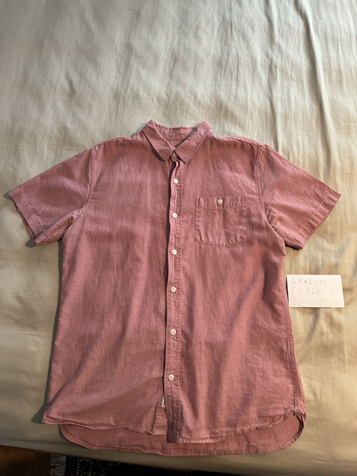 Modern Amusement Modern Amusement Button Up Shirt Size Large- Pink Size US L / EU 52-54 / 3 - 1 Thumbnail