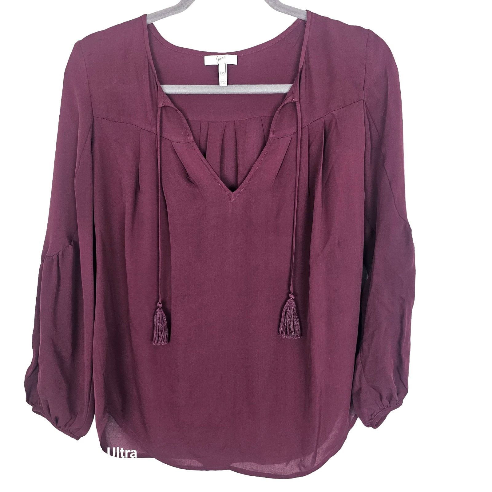 Joie Joie Womens Silk Blouse Holiday Quiet Luxury Old Money XXS Size XXS / US 00 / IT 34 - 1 Thumbnail