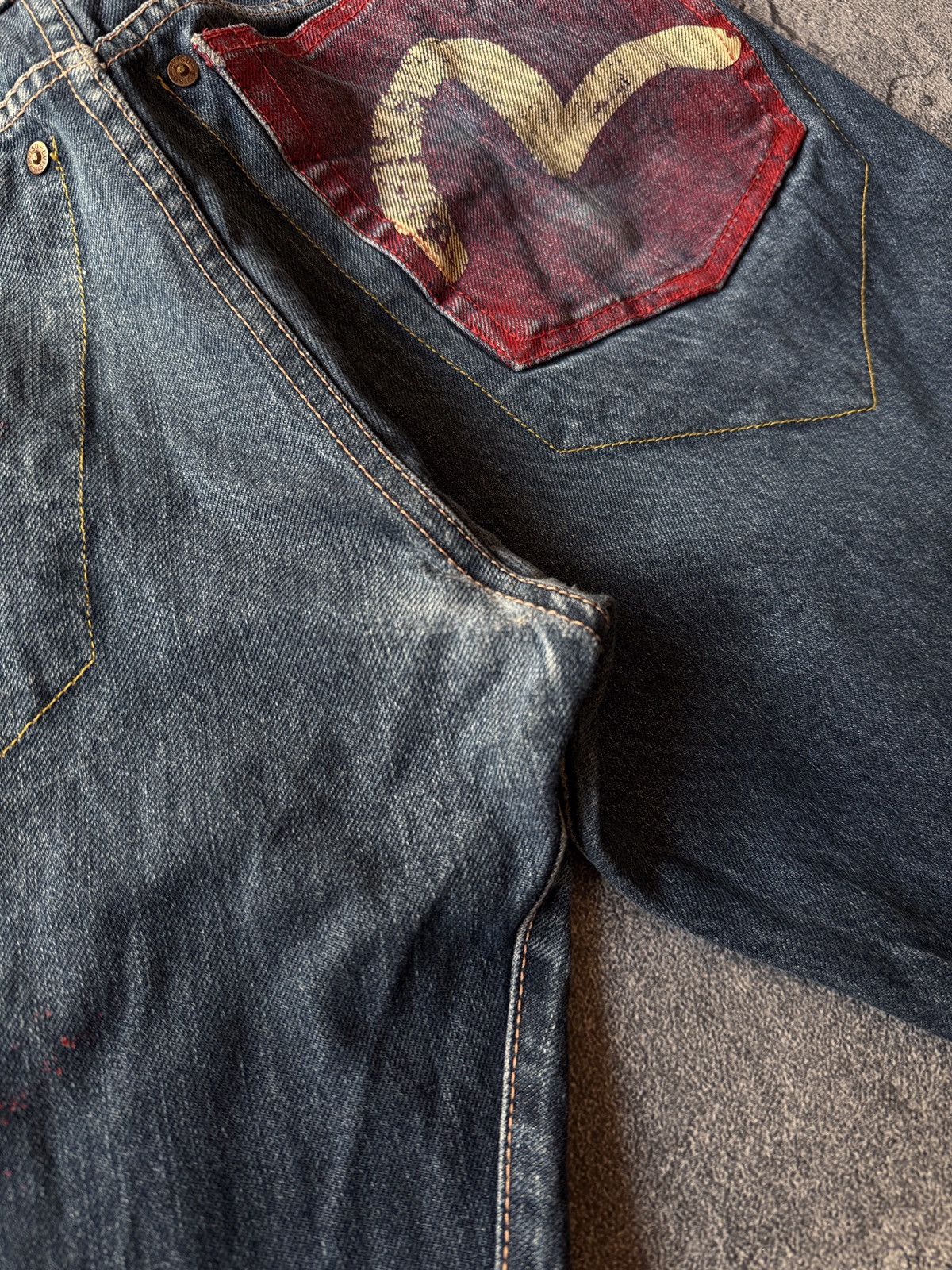 Evisu Rare evisu Pants Denim Very Rare Designer Y2K Japan Size US 32 / EU 48 - 14 Thumbnail