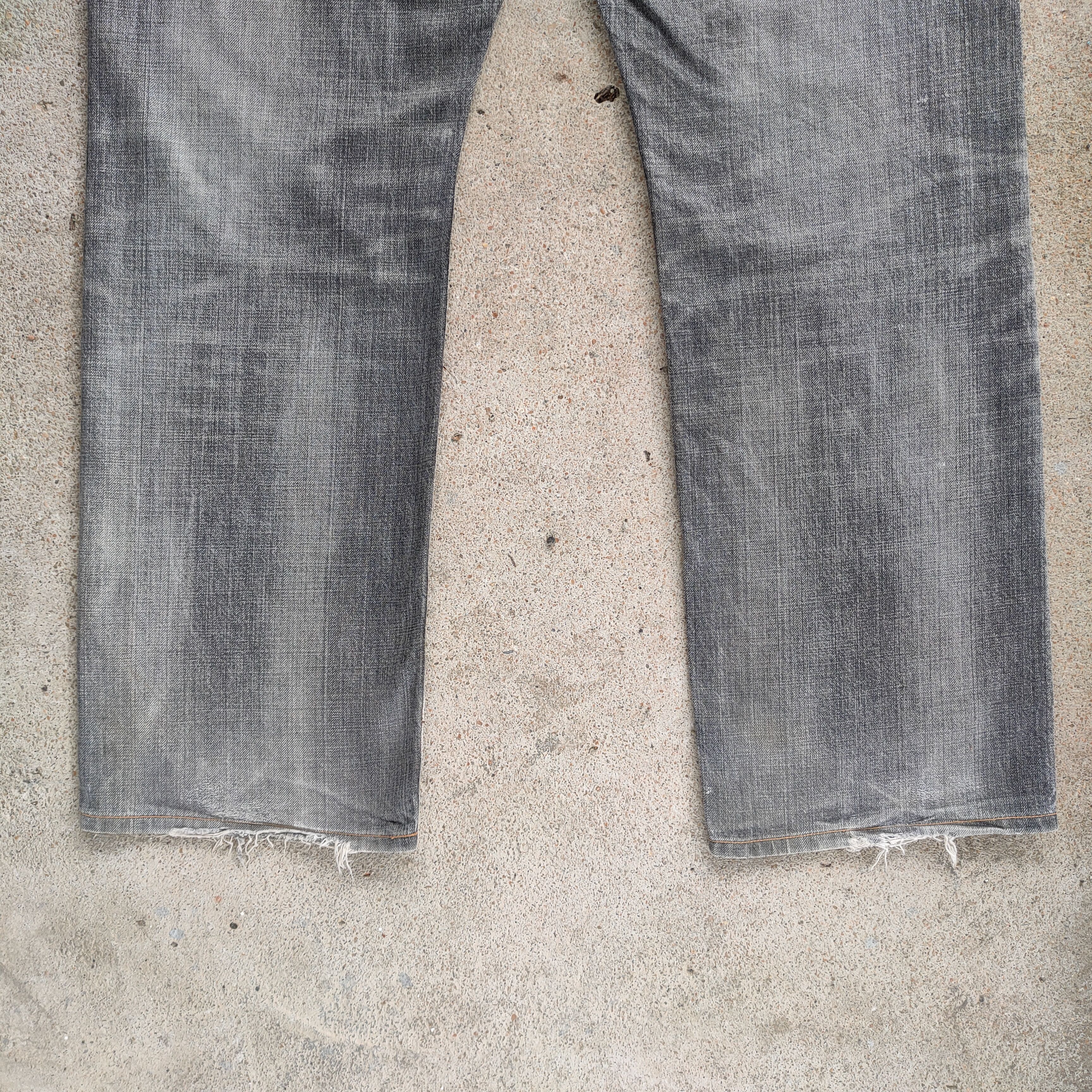 Edwin VINTAGE EDWIN 404 FADED BLACK RIPPED JEANS DENIM PANTS Size US 36 / EU 52 - 11 Thumbnail