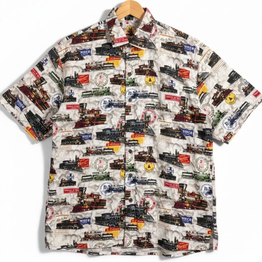 Pacific Trail Max Boxxer Boxer USA Vintage Railroad Men's S/S Button Up XL Size US XL / EU 56 / 4 - 1 Thumbnail