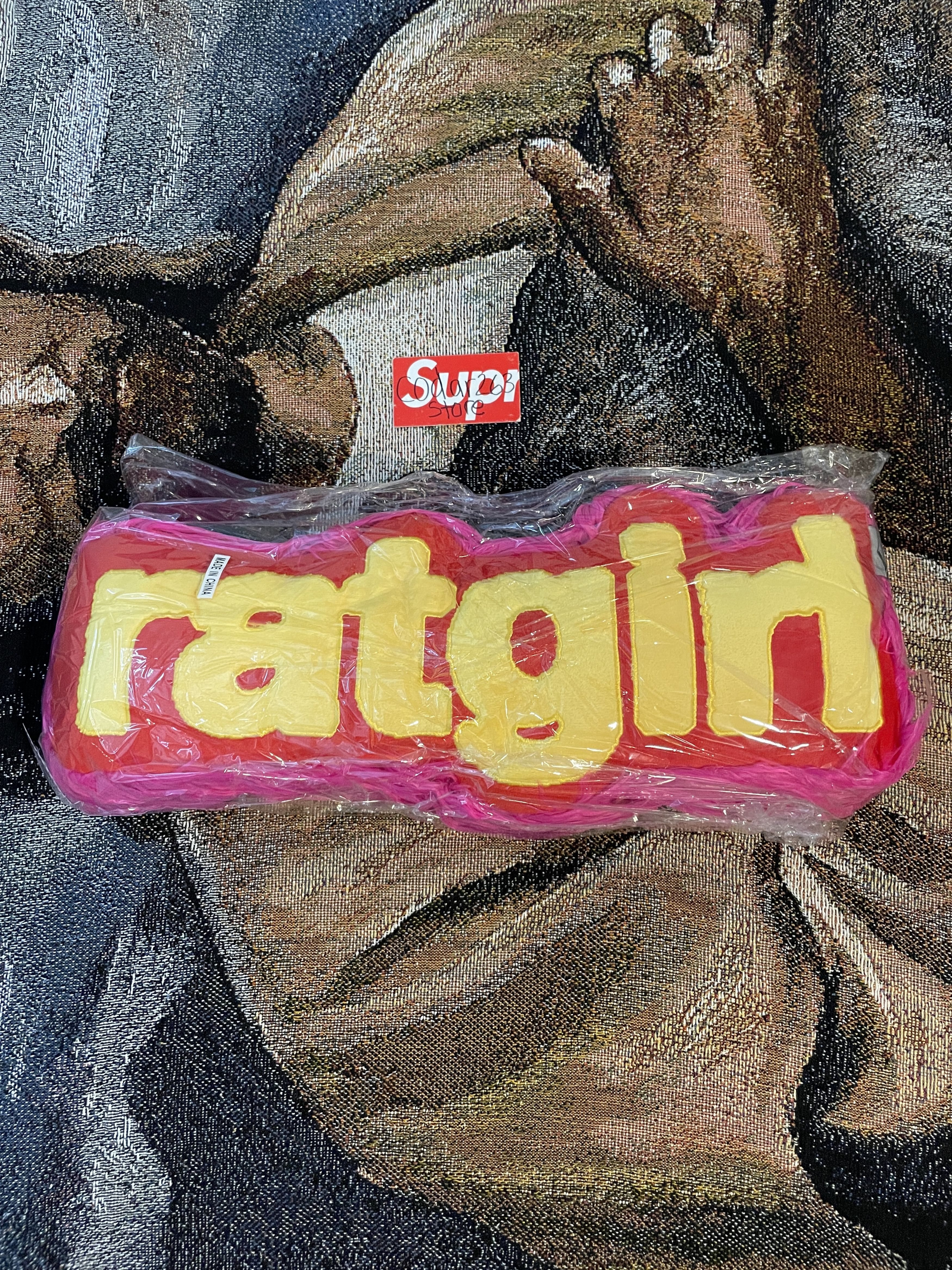 RatGirl Pillow - Stray Rats Pink Cushion