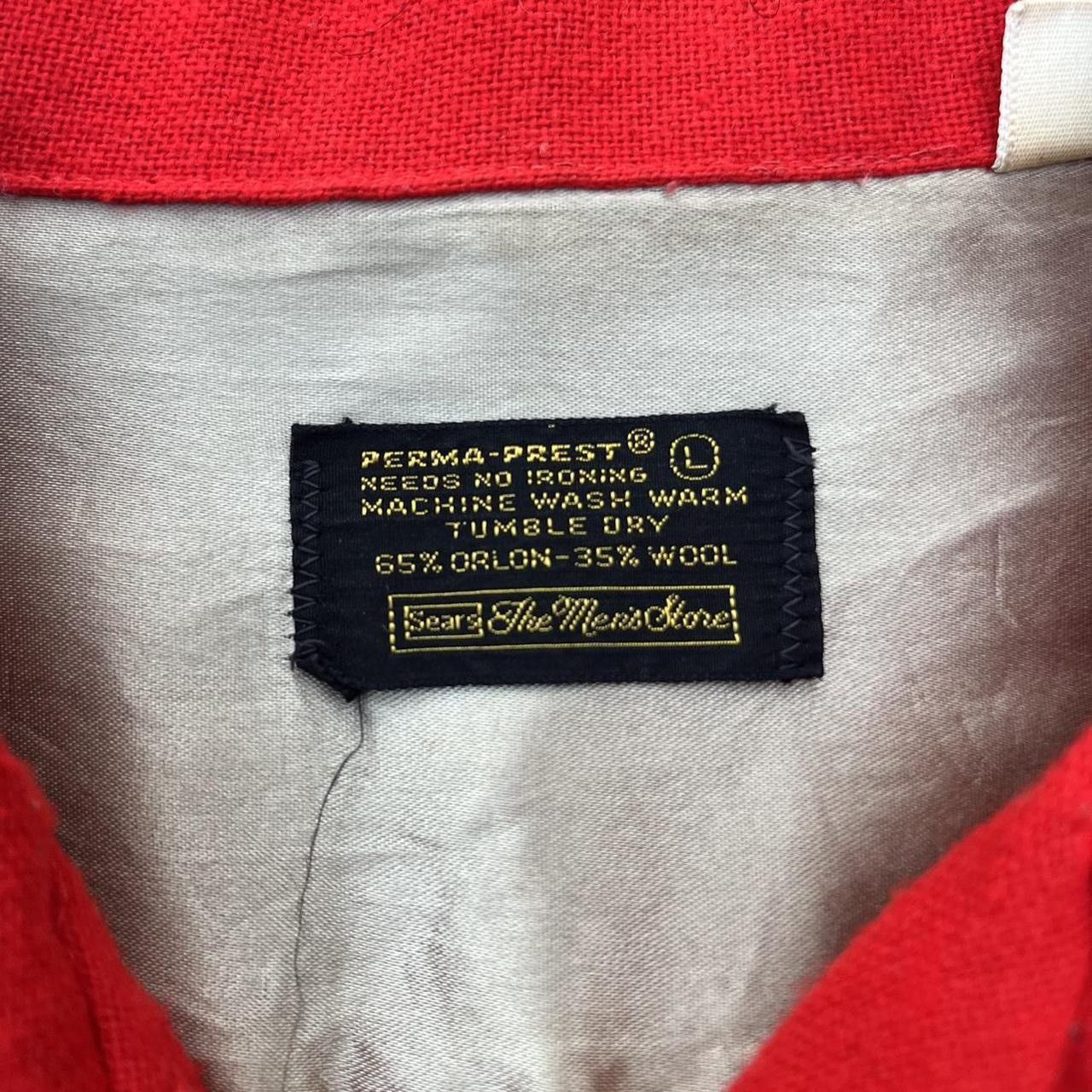Vintage Vintage 1960s cherry red Sears wool loop collar button up Size US L / EU 52-54 / 3 - 5 Thumbnail