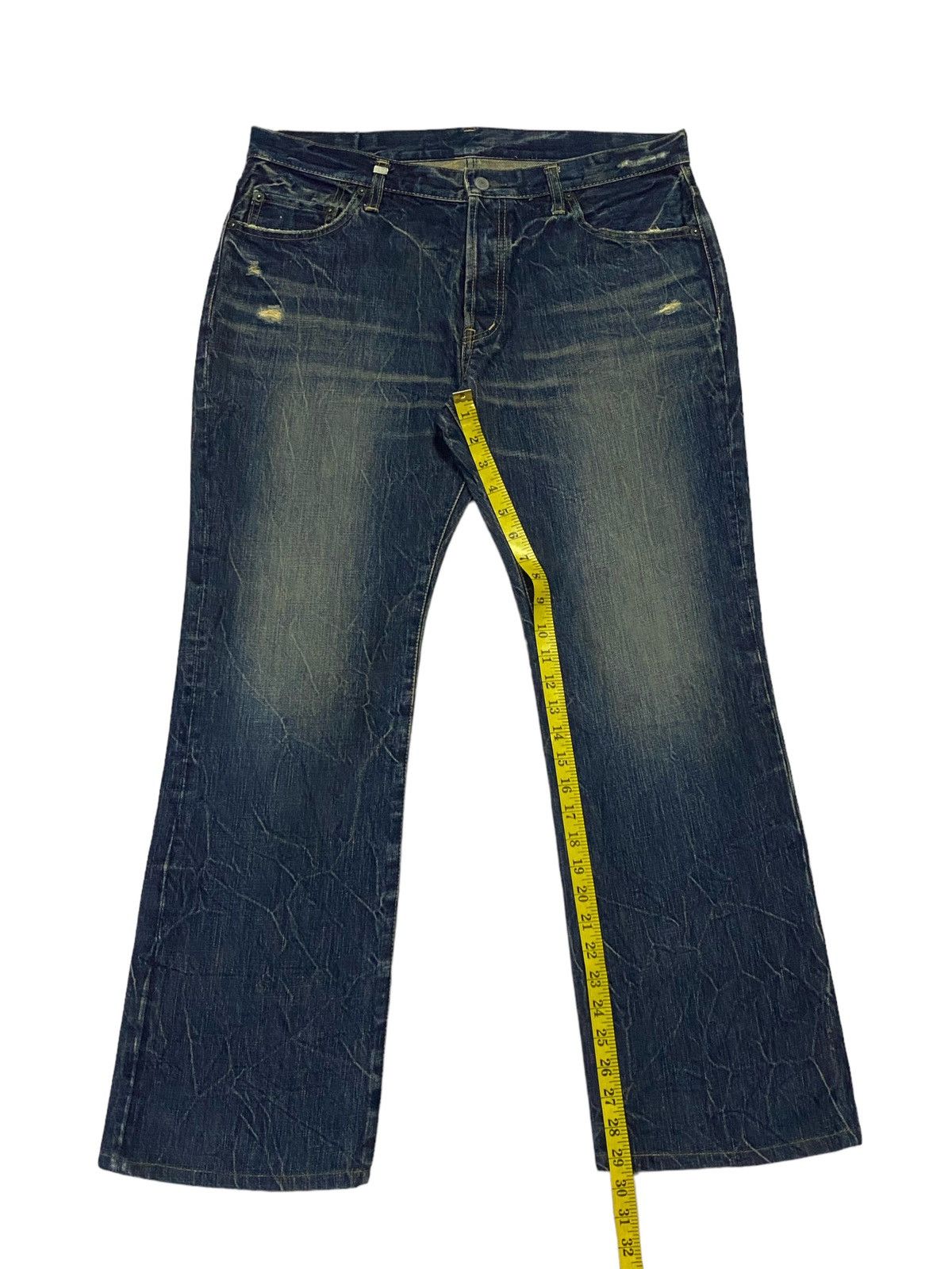 Hysteric Glamour Hysteric Glamour Flare Ripped Distressed Jeans Size US 35 - 7 Thumbnail