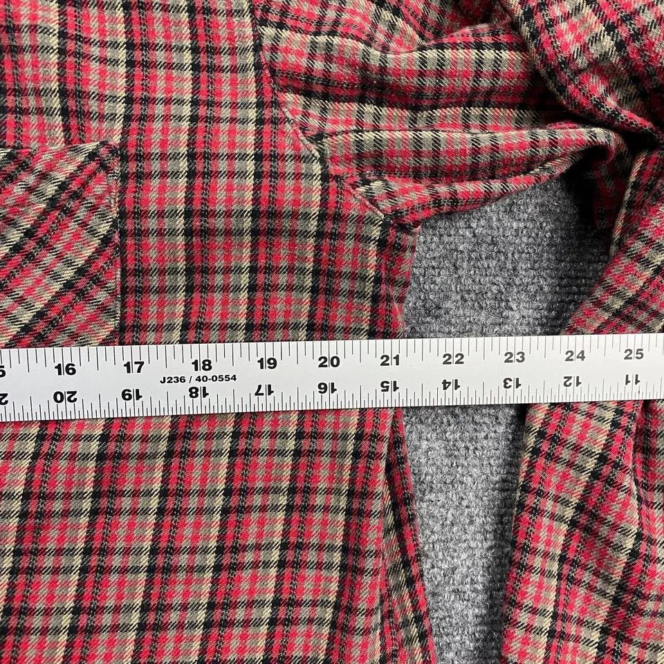 Other Woolrich Flannel Shirt Womens Large Red Plaid Button Up Size L / US 10 / IT 46 - 2 Thumbnail
