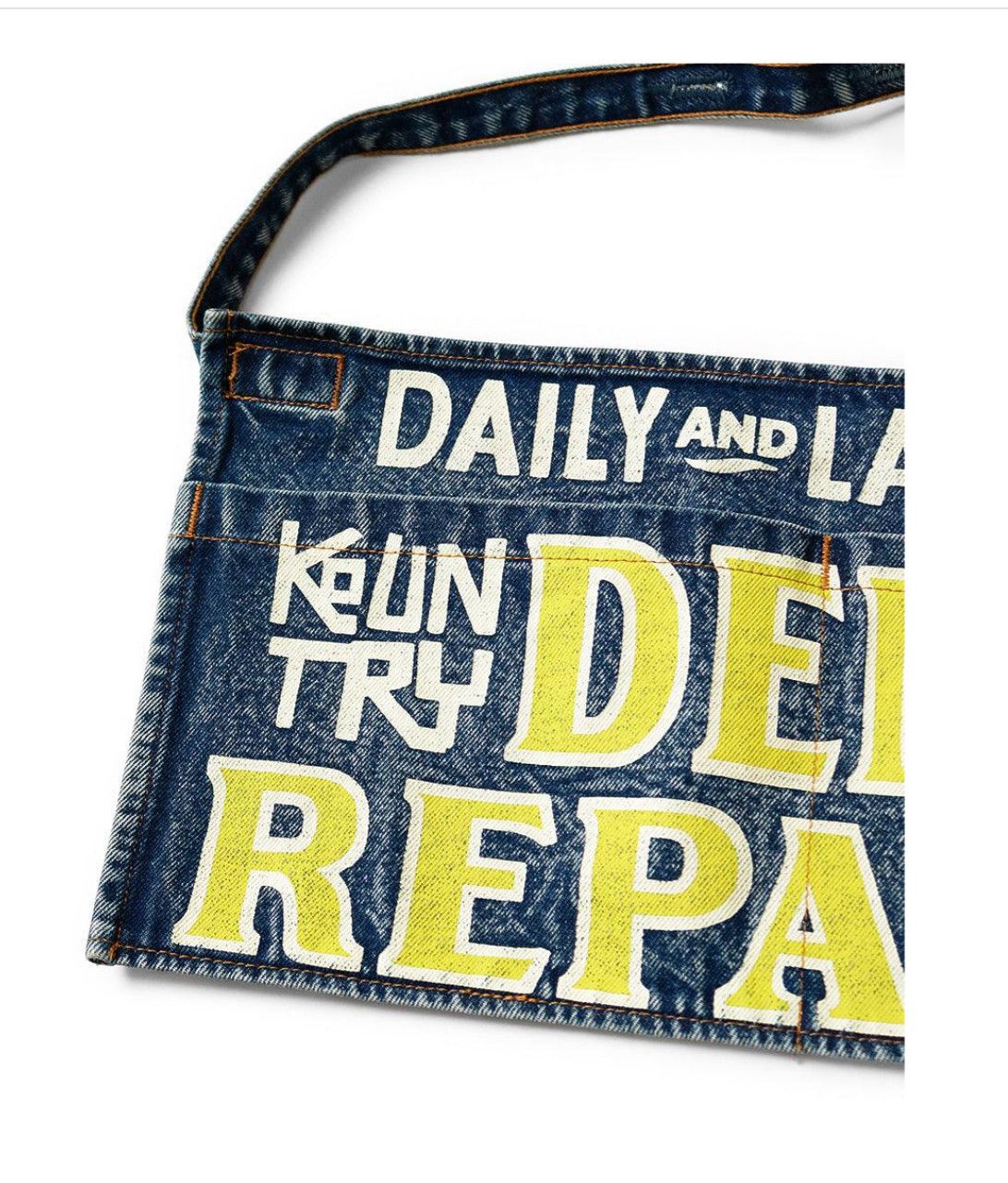 Kapital Kapital Denim Repairs Apron 13oz Indigo Short Apron Size ONE SIZE - 5 Thumbnail