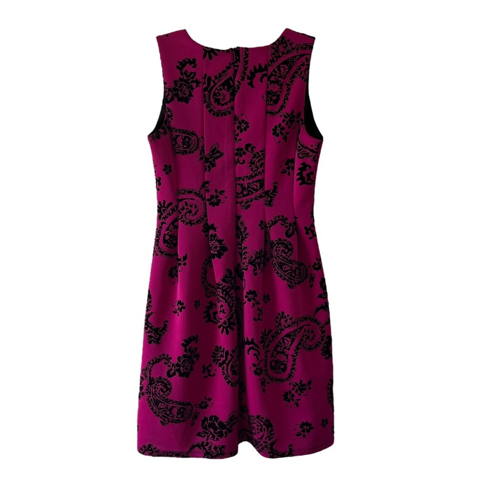 Other Enfocus Studio hot pink and black paisley pleated dress Size XL / US 12-14 / IT 48-50 - 4 Thumbnail