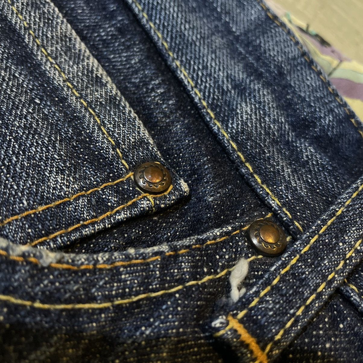 Japanese Brand Blue corn denim jean Size US 34 / EU 50 - 5 Thumbnail