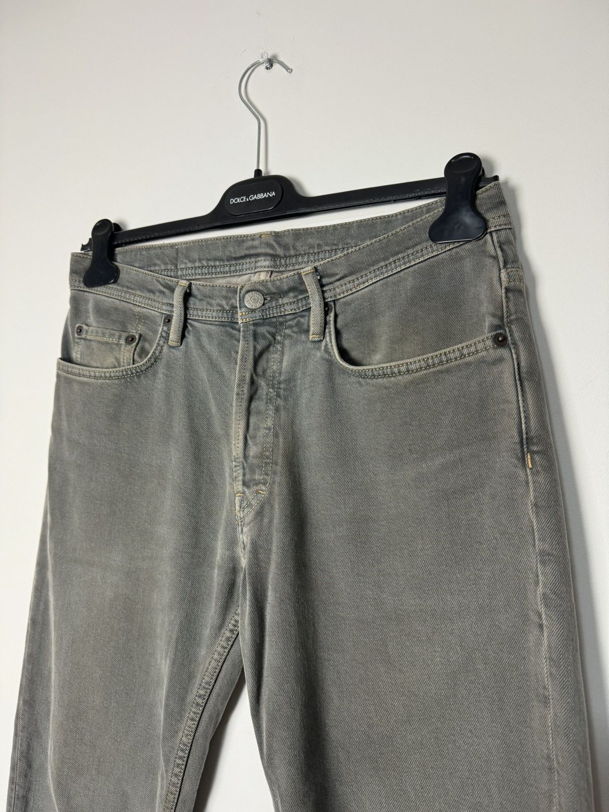 Acne Studios Acne Studios Grey Washed Denim Jeans Archive straight fit Size US 30 / EU 46 - 7 Thumbnail