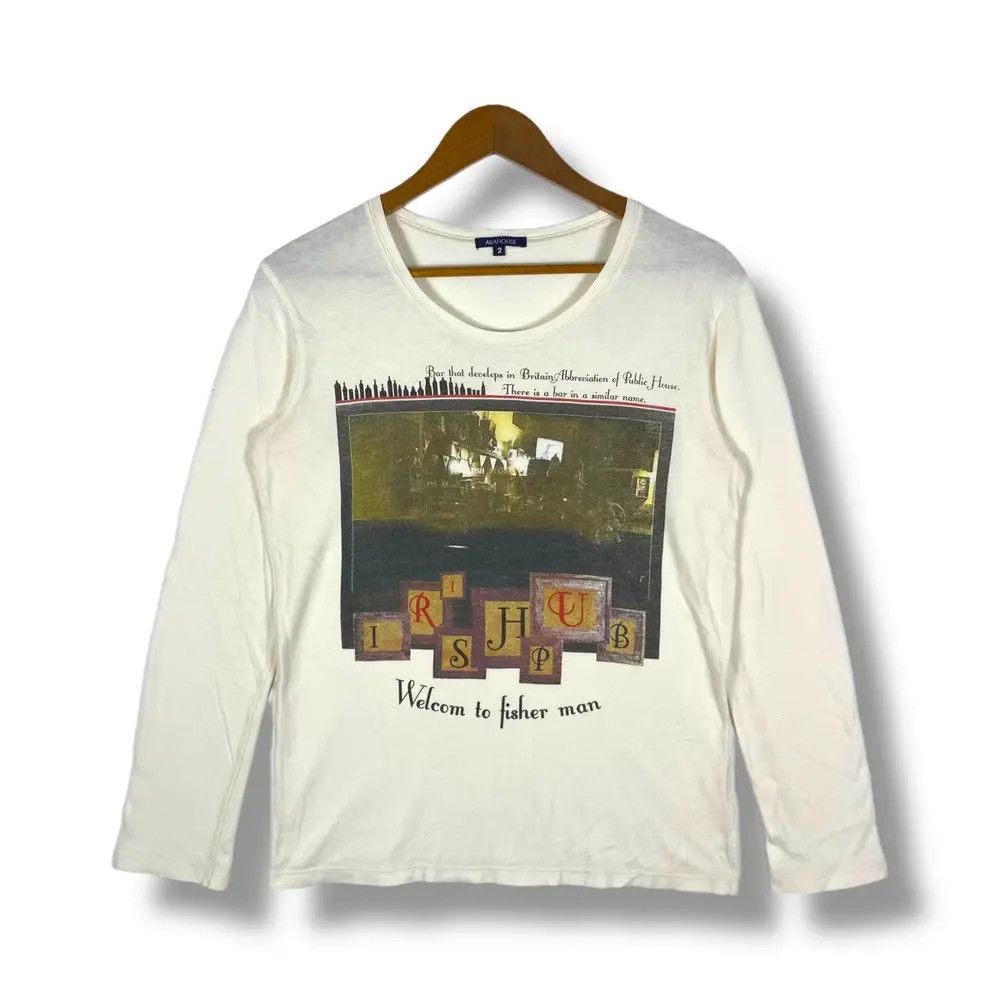 ABAHOUSE Vintage ABAHOUSE Irish Pub Long Sleeve Tee Shirt Size 2 Size US M / EU 48-50 / 2 - 1 Thumbnail