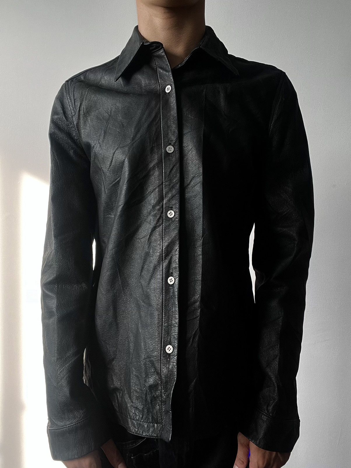 Y's × Y's for Men × Yohji Yamamoto Yohji Yamamoto A.A.R Real Leather Shirt Size US L / EU 52-54 / 3 - 1 Thumbnail