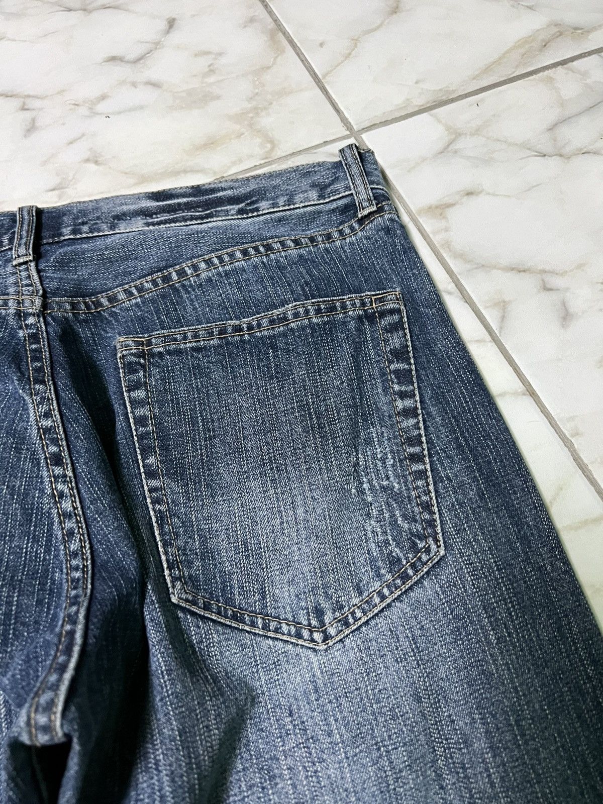Beauty Beast × If Six Was Nine × Japanese Brand 💥Insane 90’s Style Japanese Sorridere Distress Washed Jean Size US 33 - 13 Thumbnail