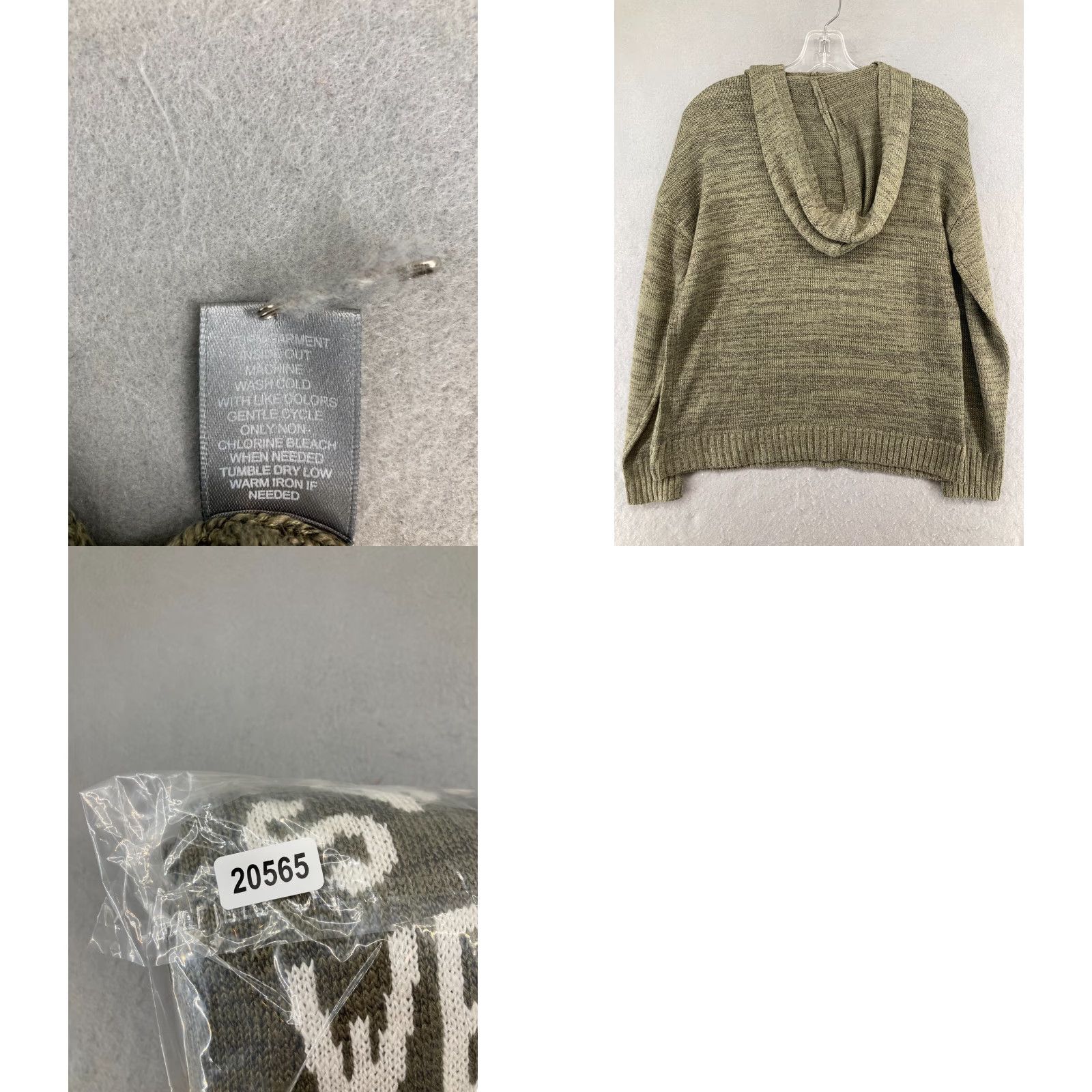Vintage Marled Reunited Clothing Hoodie Sweater Womens Small Green Hooded Casual Pullover Sweater Weather Classic 90s Theme Mens Womens Size S / US 4 / IT 40 - 8 Thumbnail