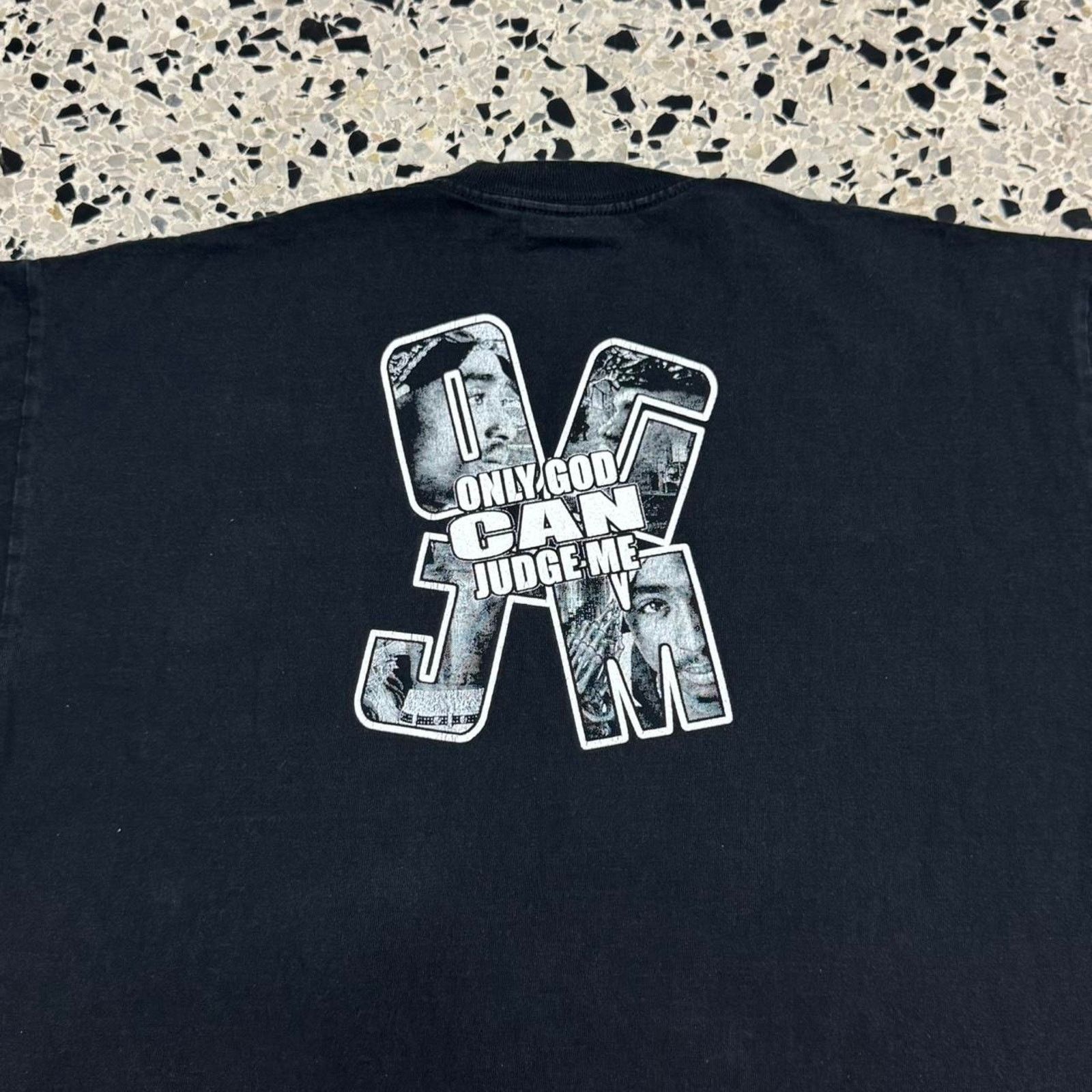 Rap Tees × Vintage VINTAGE Y2K TUPAC SHAKUR ONLY GOD CAN JUDGE ME MEMORIAL TEE: Size US XL / EU 56 / 4 - 5 Thumbnail