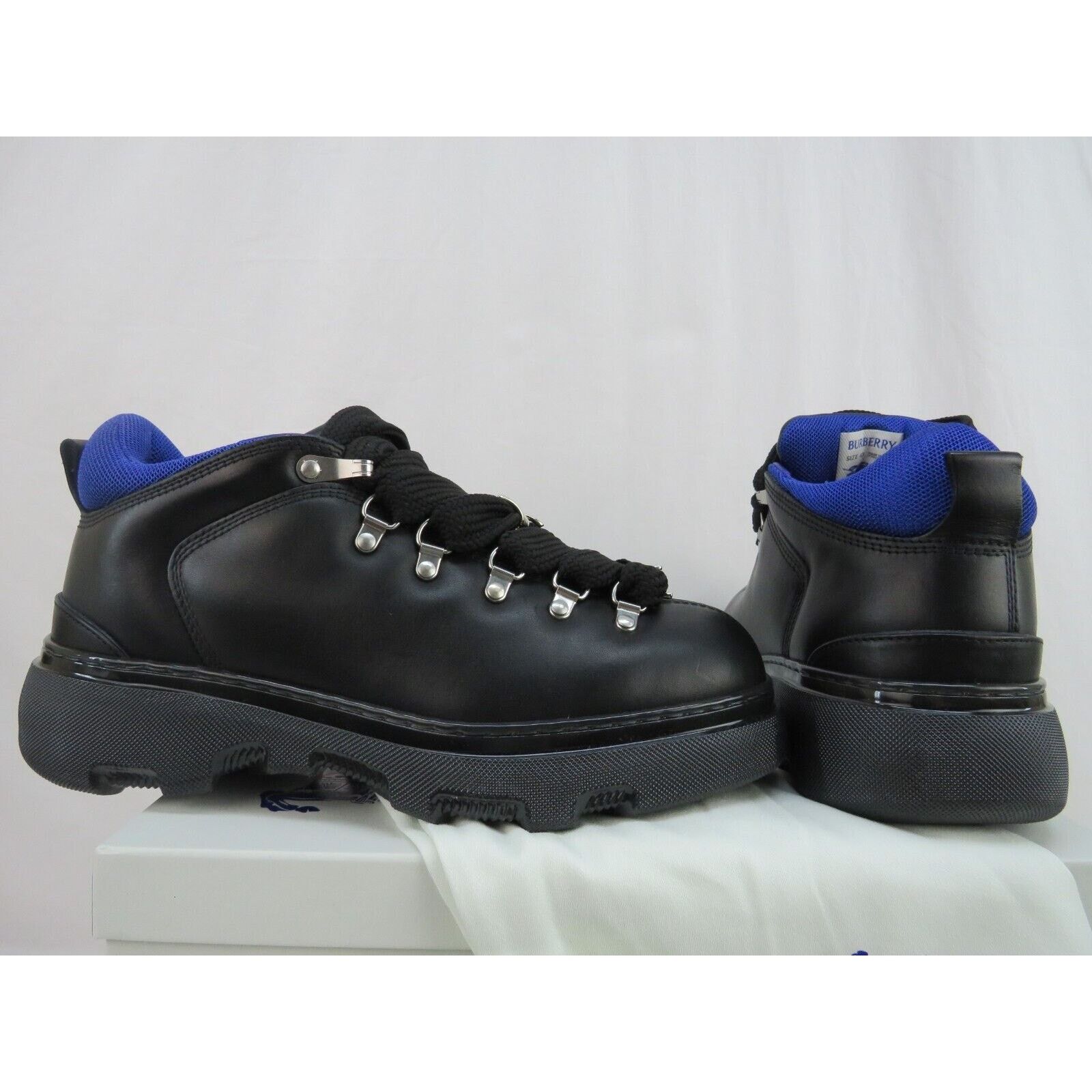 Burberry BURBERRY TREK BLACK LEATHER LACE HIKING BOOTS US 13 46 ITL Size US 13 / EU 46 - 15 Thumbnail