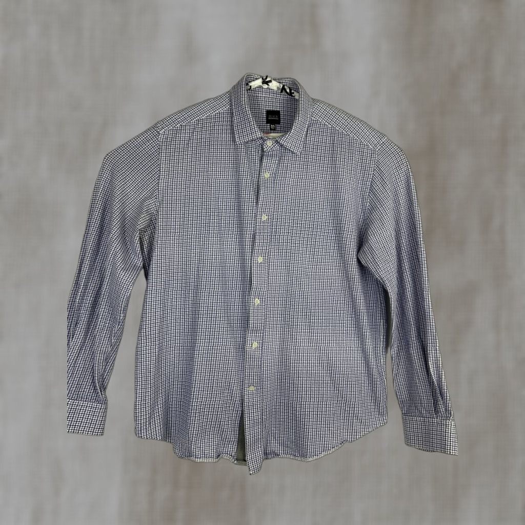 Saks Fifth Avenue Saks Fifth Avenue Button-Up Shirt Men Purple 2XL Cotton Stretch Spandex Long Sleeve Size US XXL / EU 58 / 5 - 1 Thumbnail