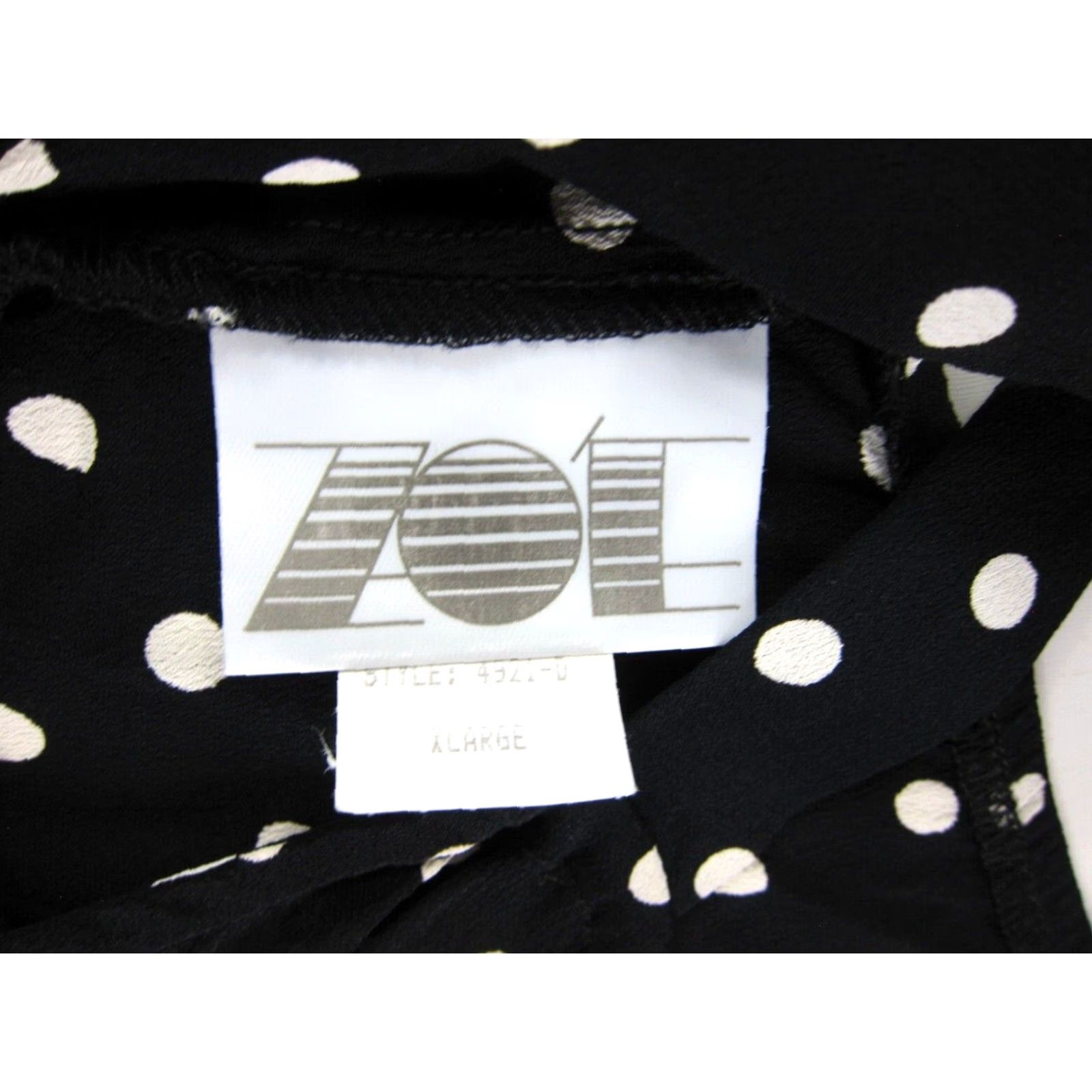 Vintage VINTAGE Zoe California Tank Dress XL Black Polka Dot 100% Rayon Women Size XL / US 12-14 / IT 48-50 - 3 Thumbnail