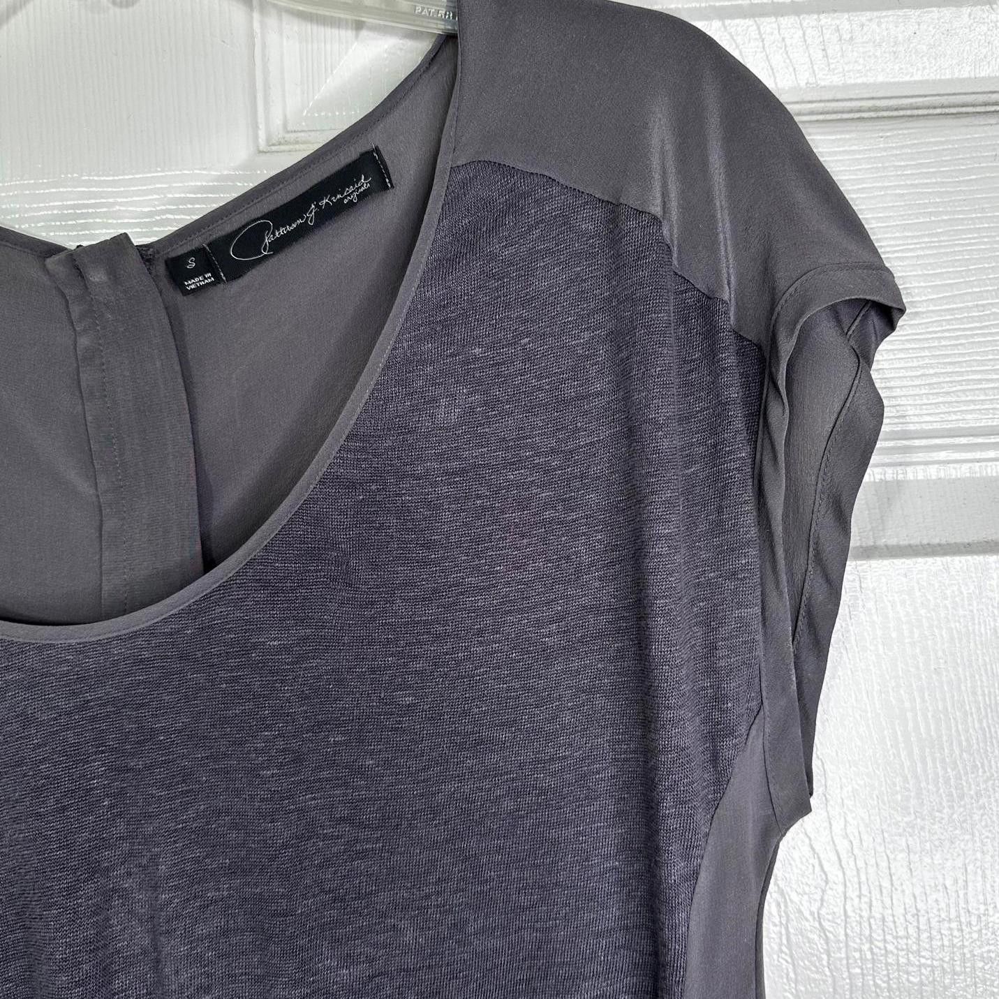 Designer Patterson J. Kincaid Silk Linen SS Pocket Blouse Women's S Size S / US 4 / IT 40 - 5 Thumbnail