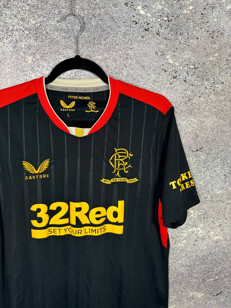 Castore × Vintage Vintage Rangers FC 2021/22 Away Castore Soccer Jersey Size US L / EU 52-54 / 3 - 2 Thumbnail