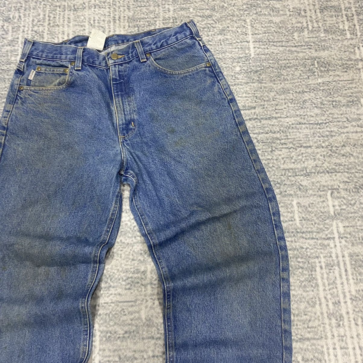Carhartt × Vintage Sick☠️ Carhartt Workwear Denim Jeans 90s Size US 35 - 5 Thumbnail
