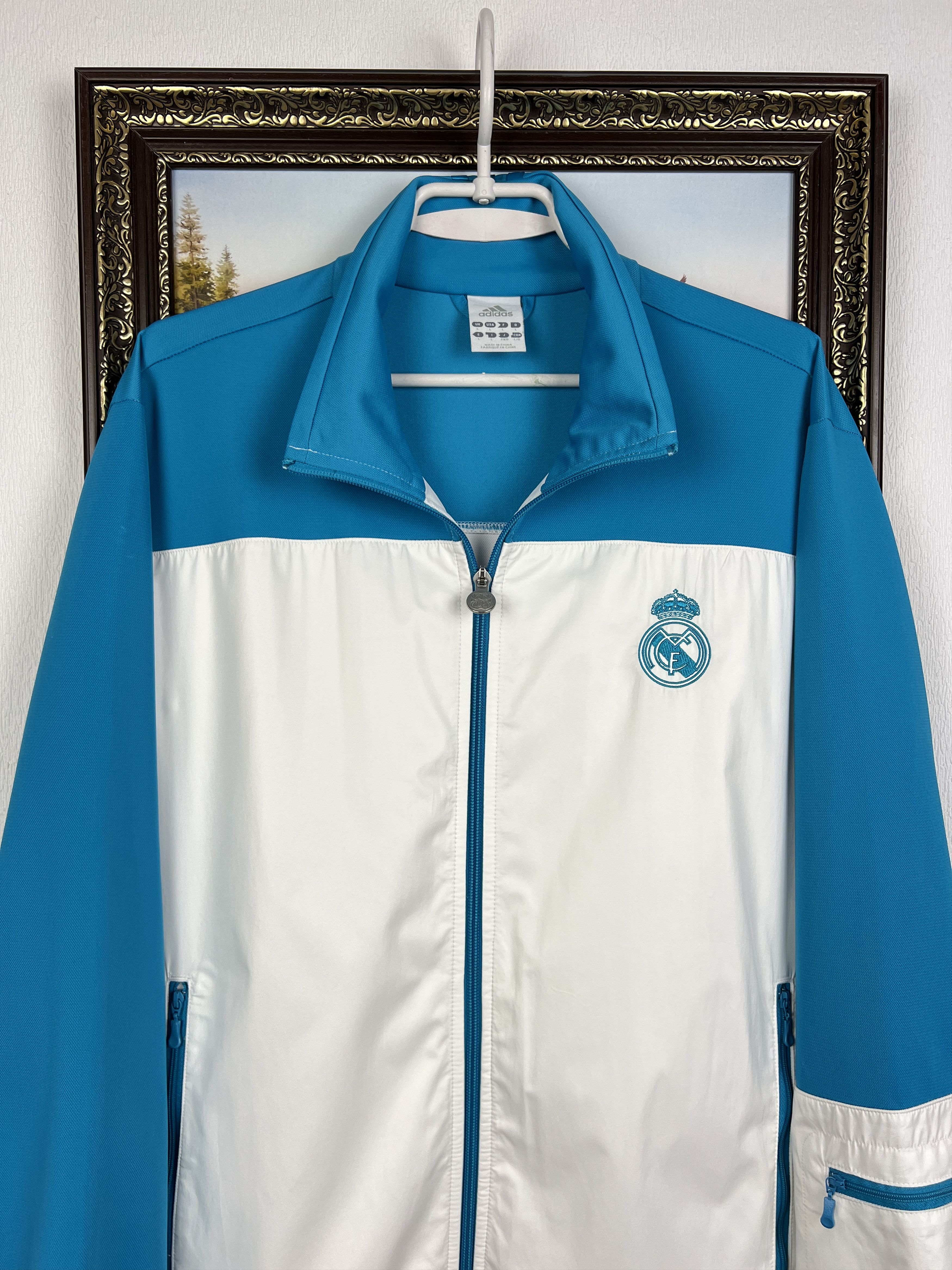 Adidas Vintage Adidas Real Madrid Football Jacket Soccer Track Top Size US L / EU 52-54 / 3 - 2 Thumbnail