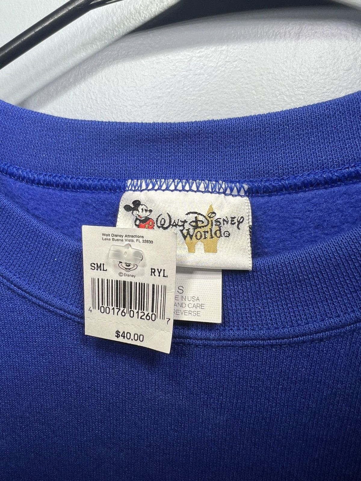 Disney × Mickey Mouse × Vintage VTG Mickey Mouse Disney World Embroidered Crew Neck, 90’s Size S / US 4 / IT 40 - 3 Thumbnail