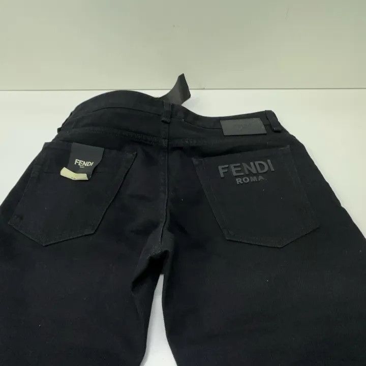 Fendi Fendi Classic Logo Print Denim Pants -2507 Size US 32 / EU 48 - 7 Thumbnail