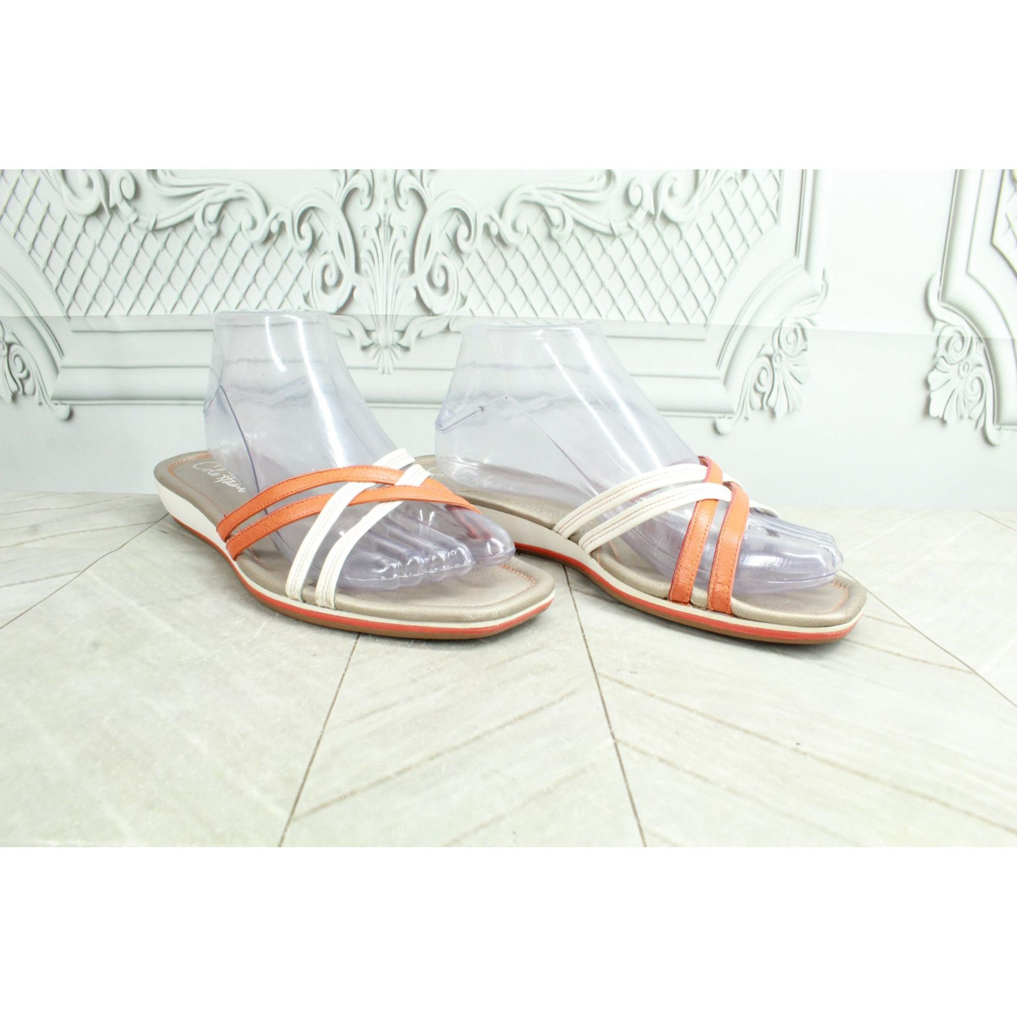 Cole Haan × Leather Cole Haan Women's Multicolor Leather Strappy Sandals Size US 8 / IT 38 - 4 Thumbnail