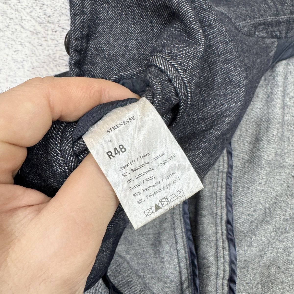Designer × STRENESSE Strenesse Mens Cotton-Virgin wool Jacket M size Size US M / EU 48-50 / 2 - 12 Thumbnail