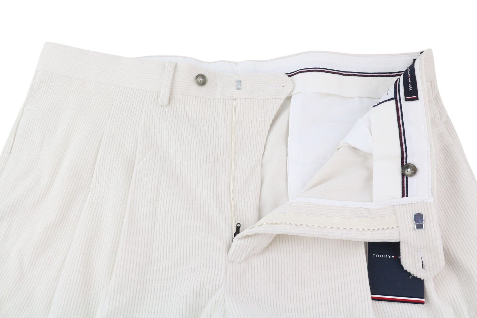 Tommy Hilfiger ROCK VELVET LARDINI W38 Corduroy Pleated Leg Trousers 85359 Size US 38 / EU 54 - 4 Thumbnail
