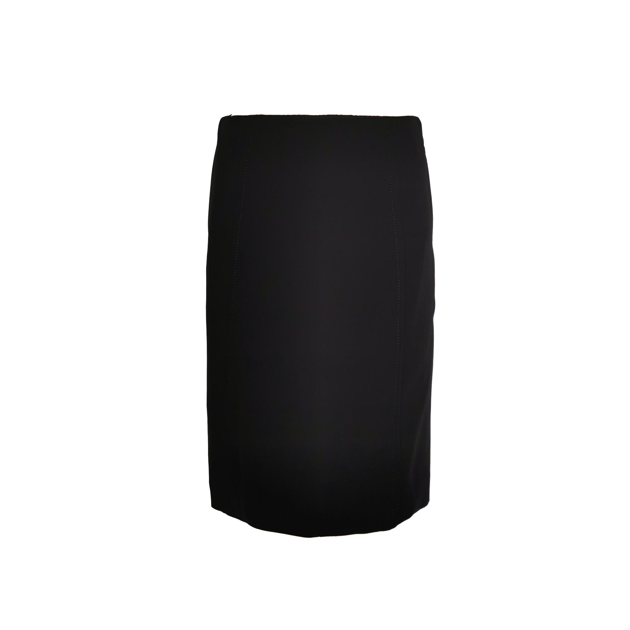 Prada Solid Color Midi Skirt Size M