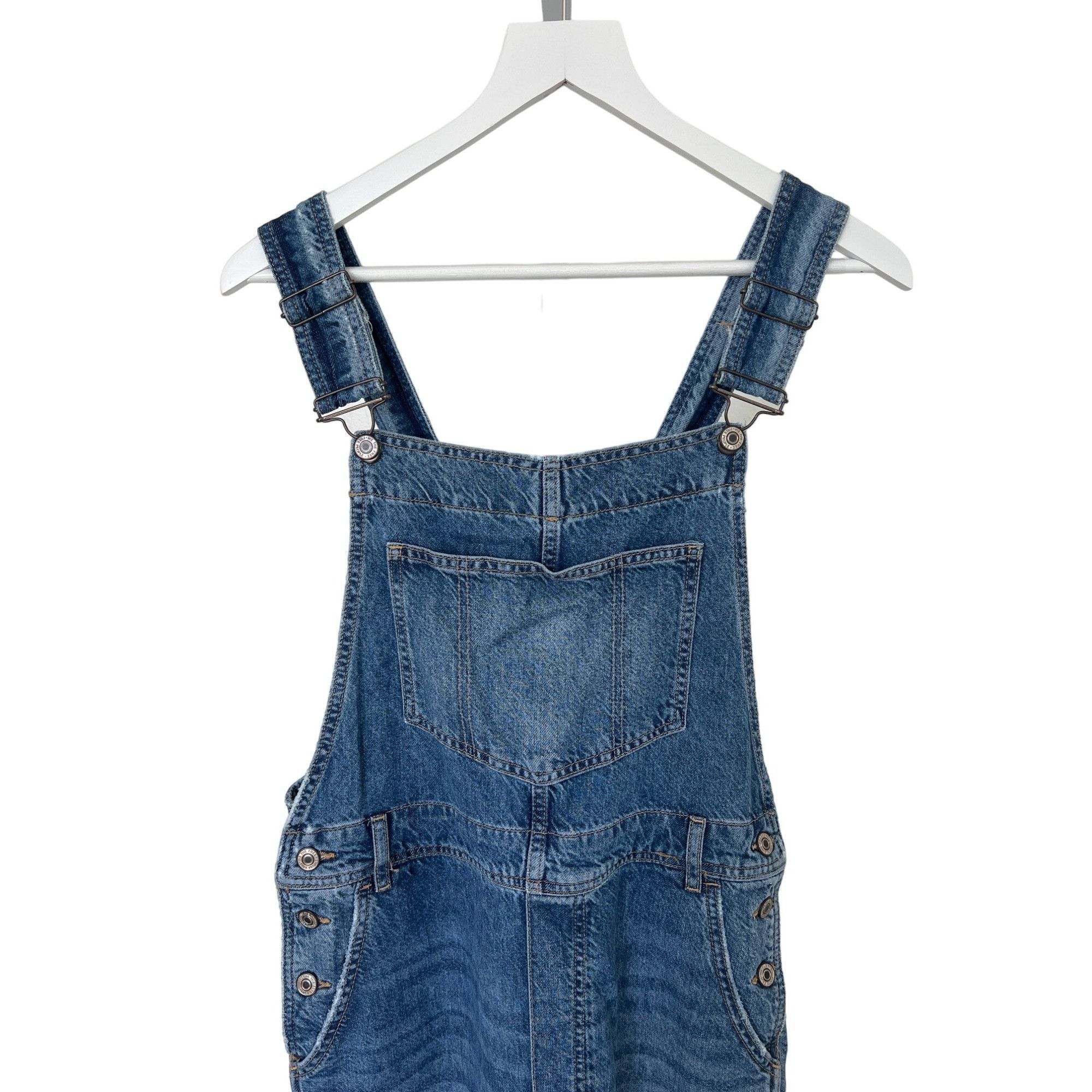 Free People Free People Slouchy Denim Overalls Canyon Blue Size 28" / US 6 / IT 42 - 6 Thumbnail