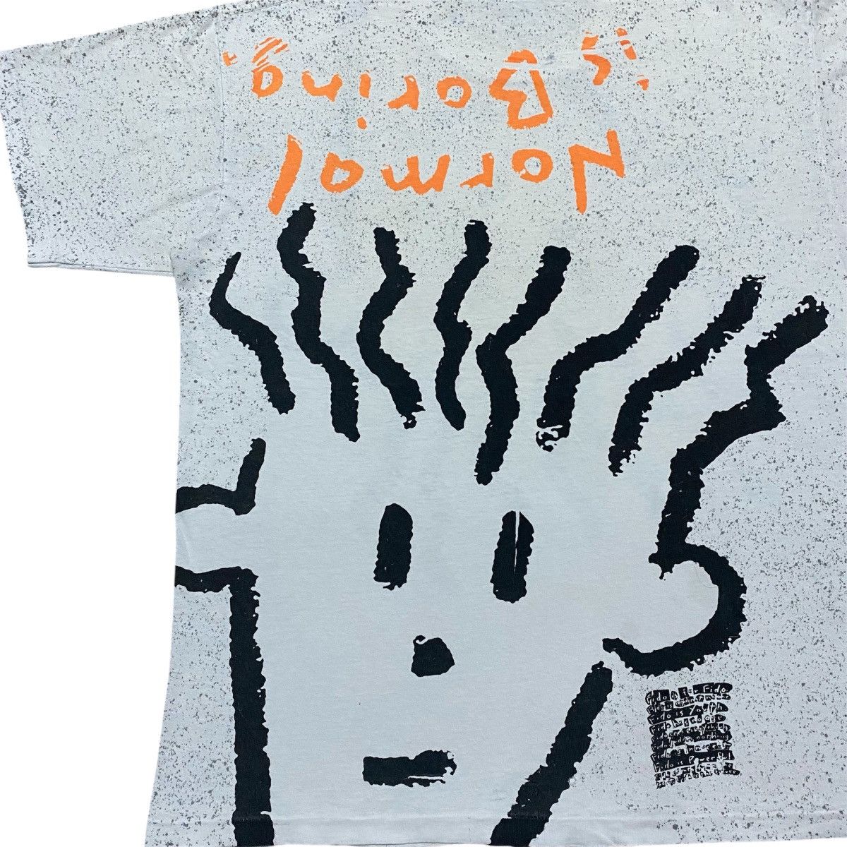 Cartoon Network Rare‼️🔥Vintage Fido Dido "Normal Is Boring" Over Print Shirt Size US M / EU 48-50 / 2 - 6 Thumbnail