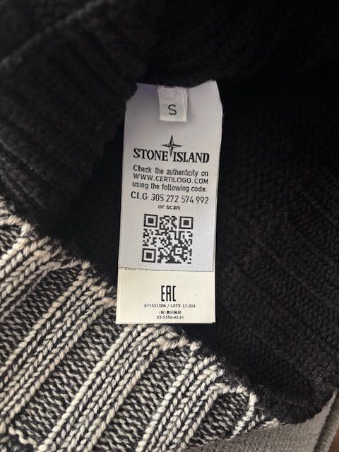 Stone Island Frost Cable Knit Gray Size US S / EU 44-46 / 1 - 5 Thumbnail