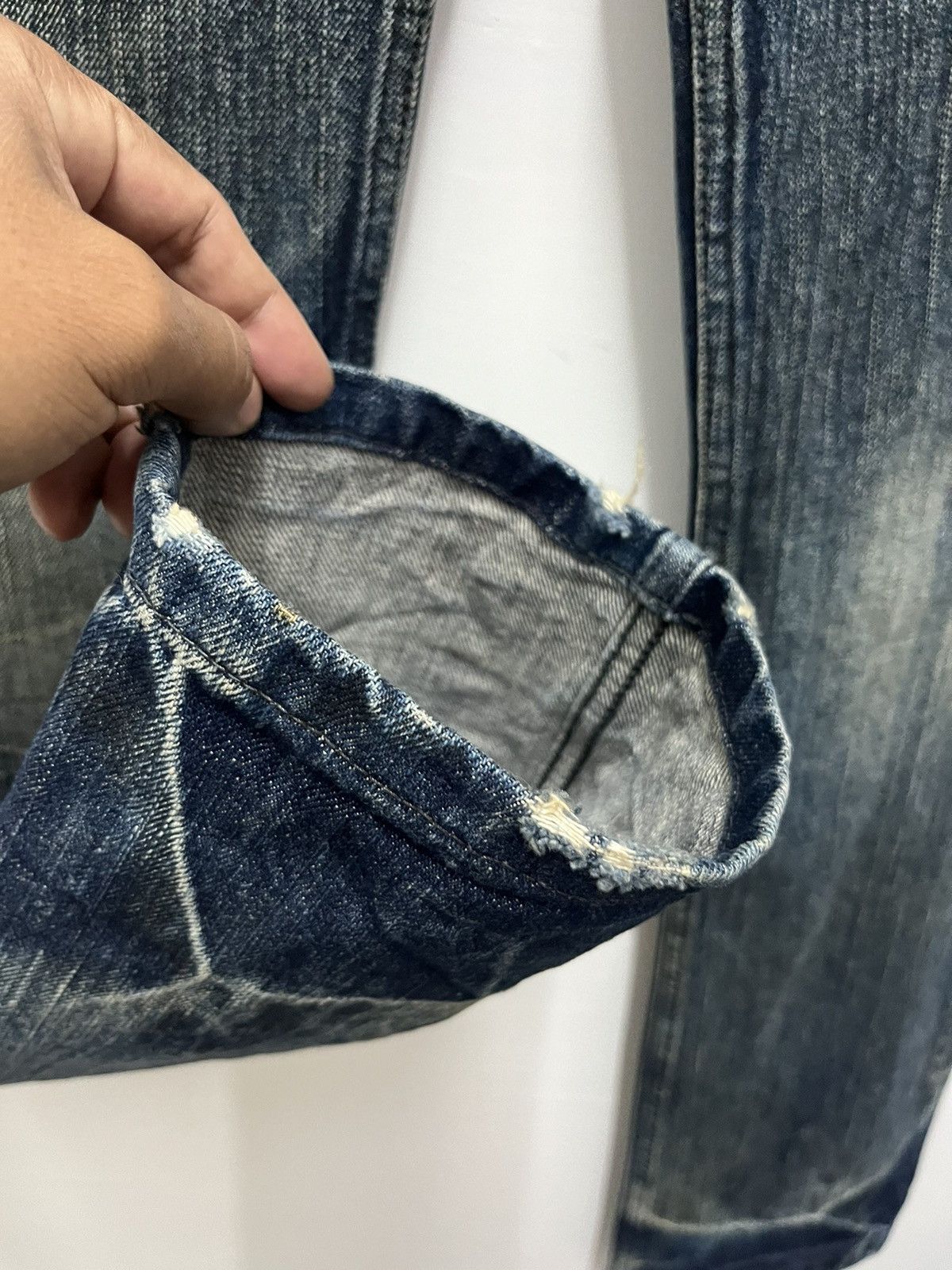 Indigo Vintage Spellbound Japan Low Rise Indigo Denim Size US 30 / EU 46 - 9 Thumbnail