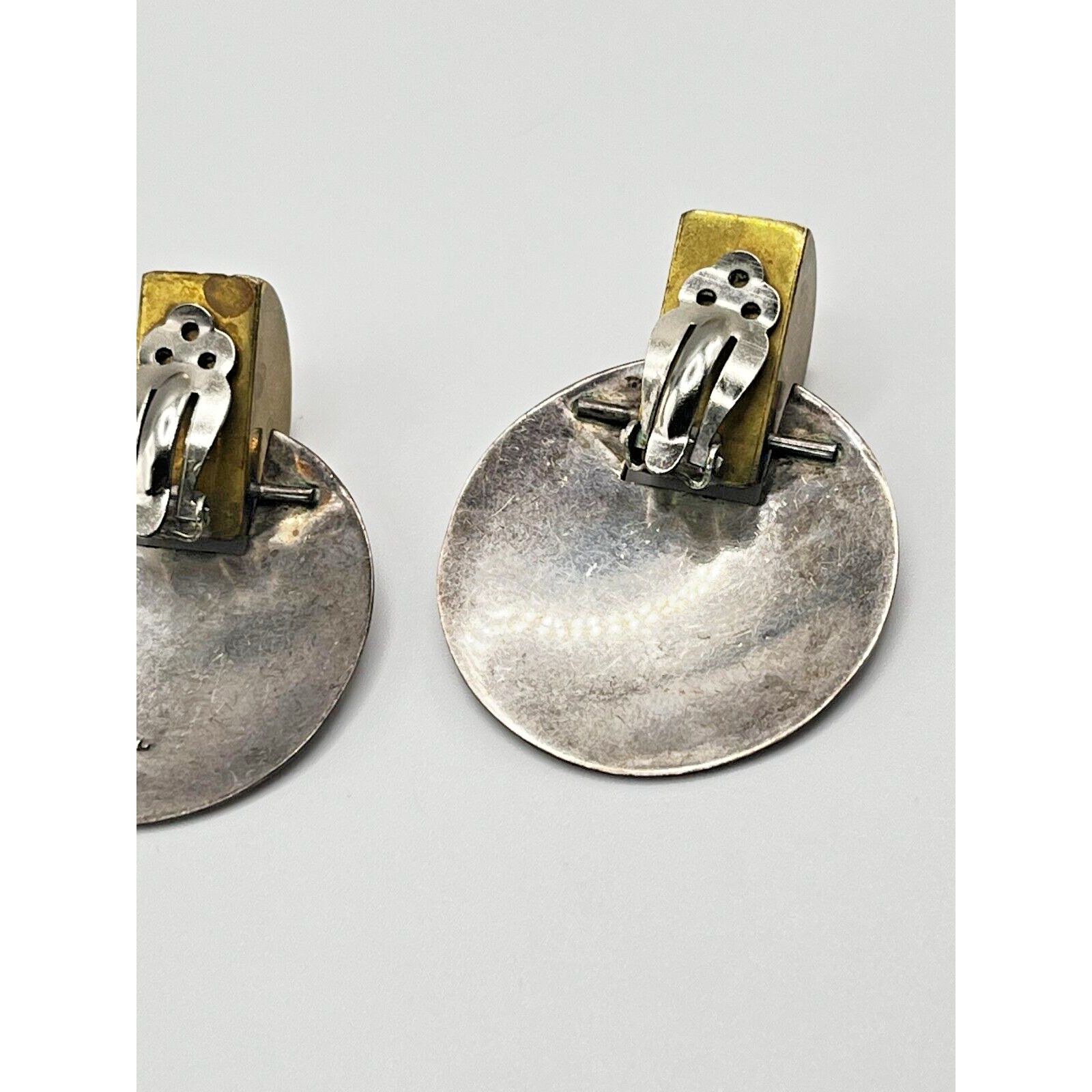 Mexicana Mexican Silver Earrings TC-142 Large Clip-on 29g Size ONE SIZE - 5 Thumbnail