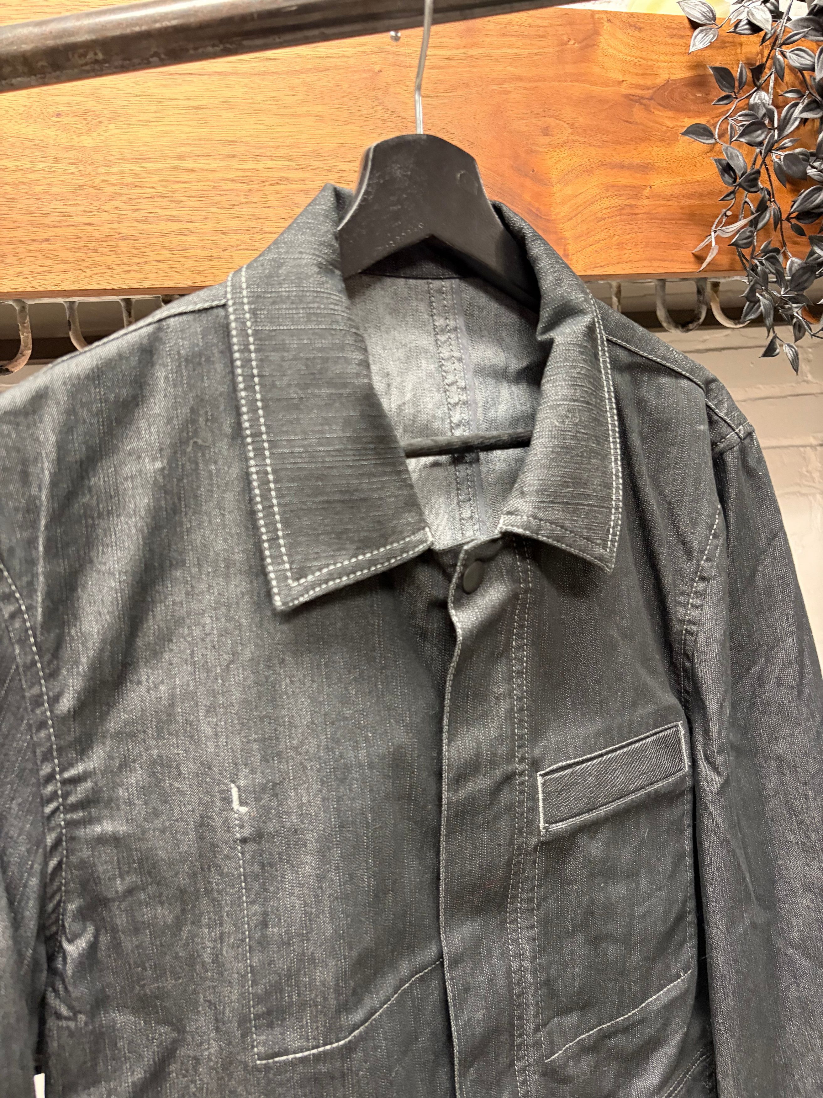 Yohji Yamamoto A.A.R. By Yohji Yamamoto Flap. Pocket Denim Chore Jacket Size US L / EU 52-54 / 3 - 3 Thumbnail