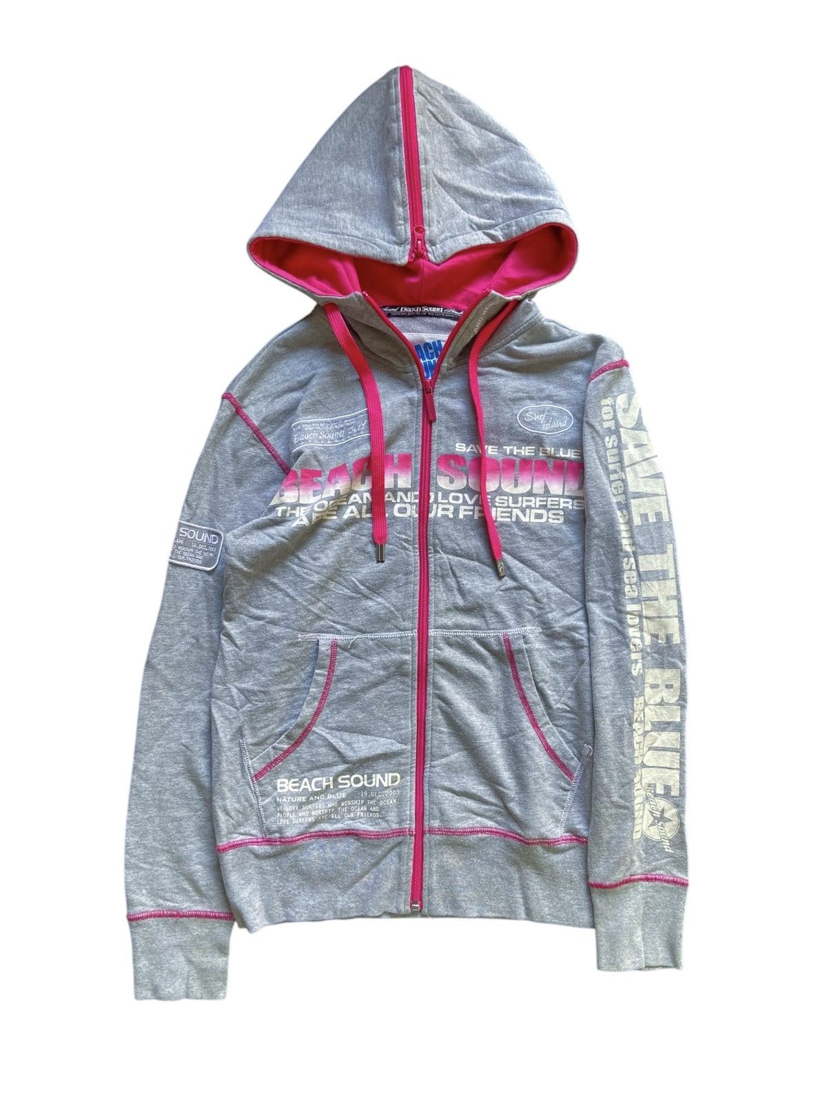 Japanese Brand JAPANESE BEACH SOUND ZIP HOODIE Size US S / EU 44-46 / 1 - 2 Thumbnail