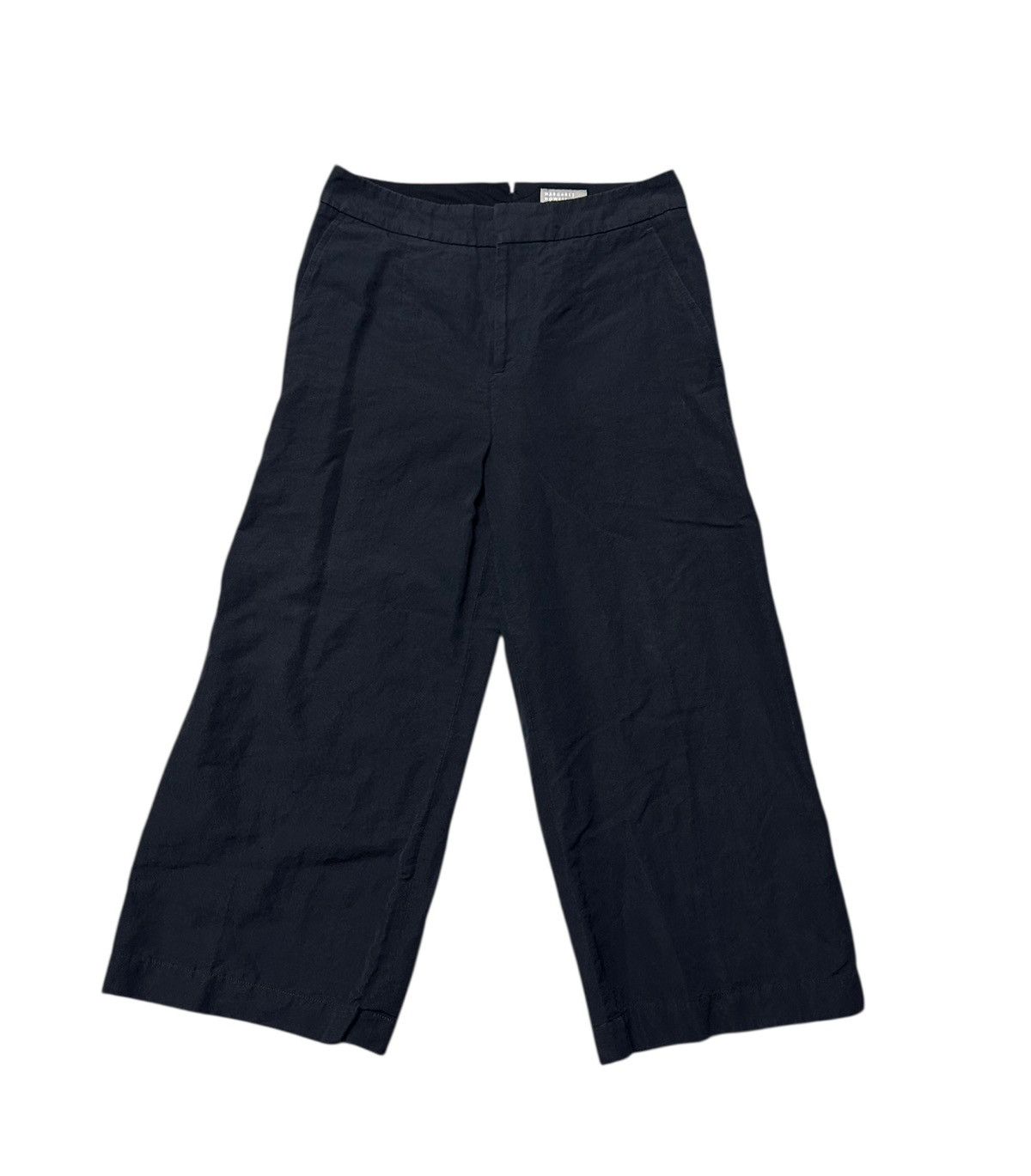 Margaret howell Women's Linen Blend Crop Wide Pants in black
