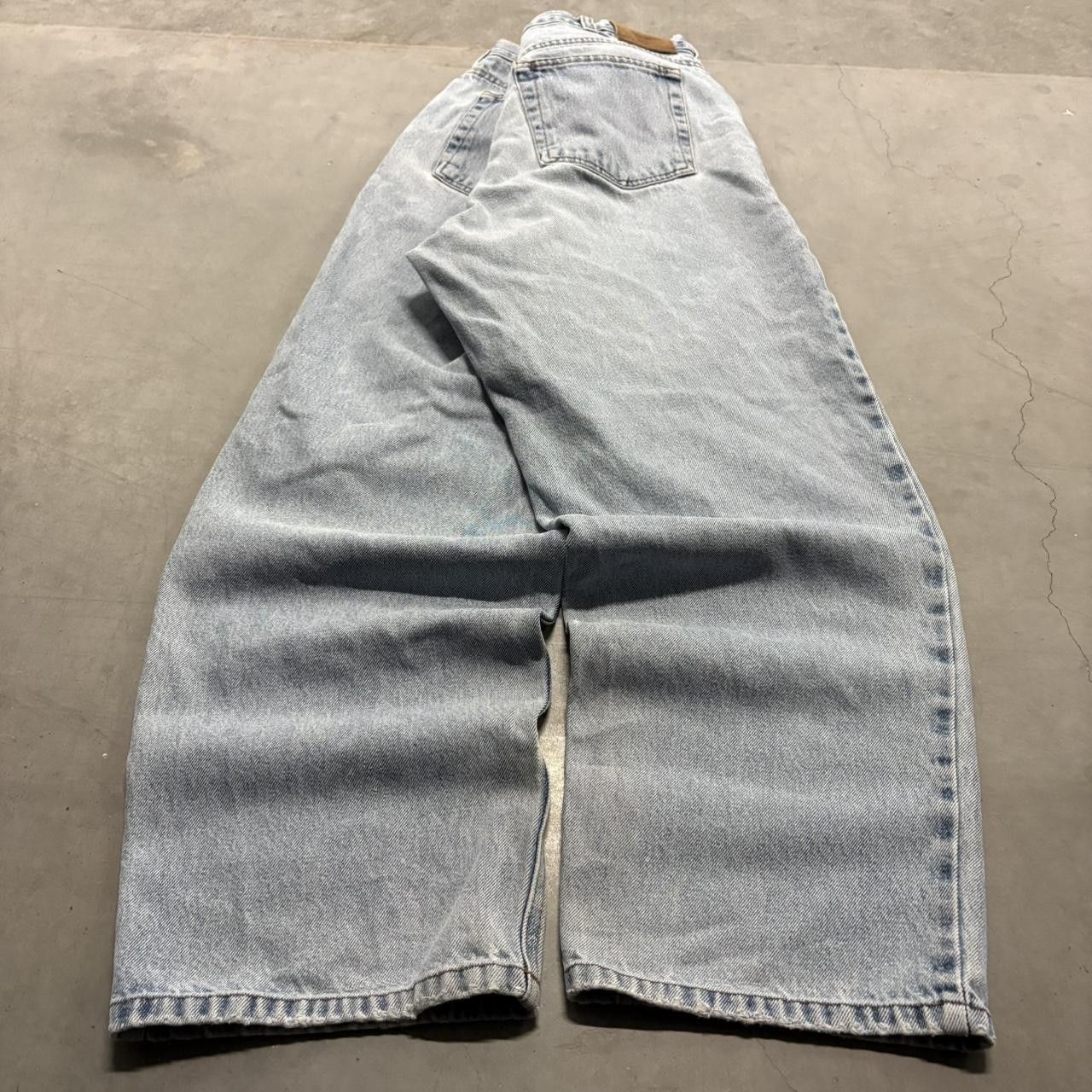 Vintage Crazy Vintage Y2K/2000s Super Baggy Skater Style Streetwear Chaps Light Wash Denim Jeans! Size US 38 / EU 54 - 6 Thumbnail