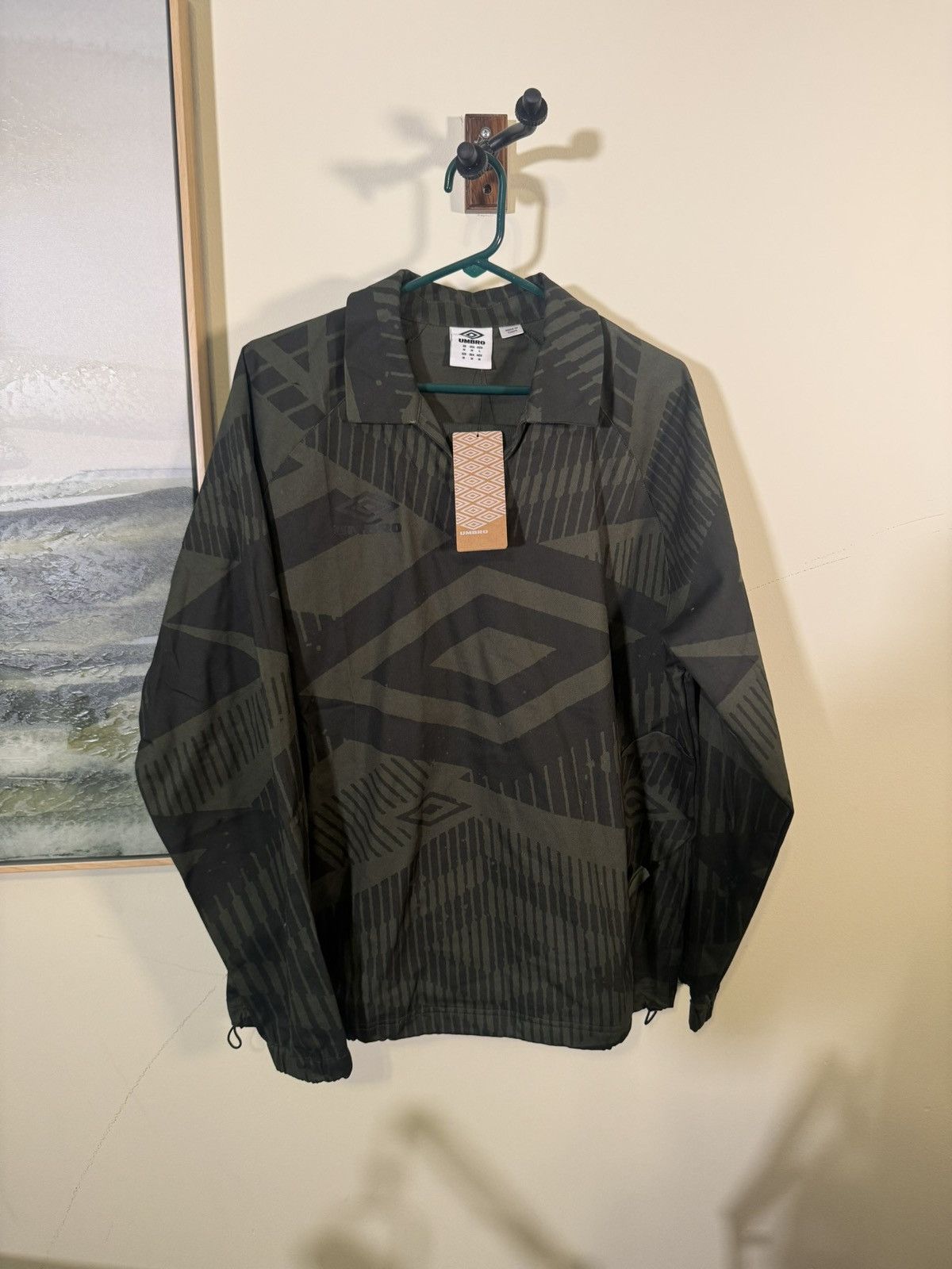 Umbro Umbro Diamond Printed Drill Sweatshirt in Green Size US M / EU 48-50 / 2 - 5 Thumbnail