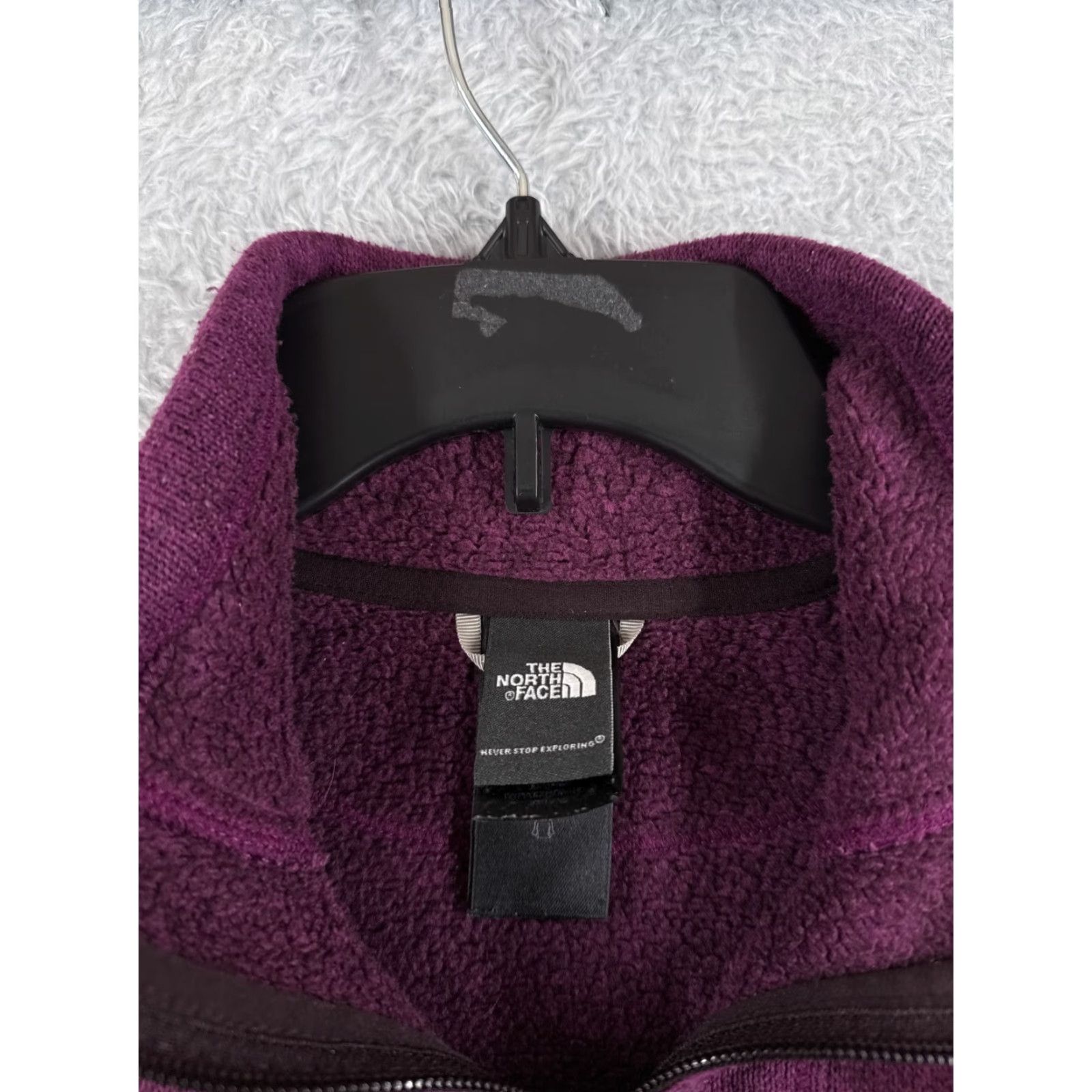 The North Face The North Face Jacket Women Small Purple Knit Shell Fleece Lined Polyester Mock Size L / US 10 / IT 46 - 7 Thumbnail