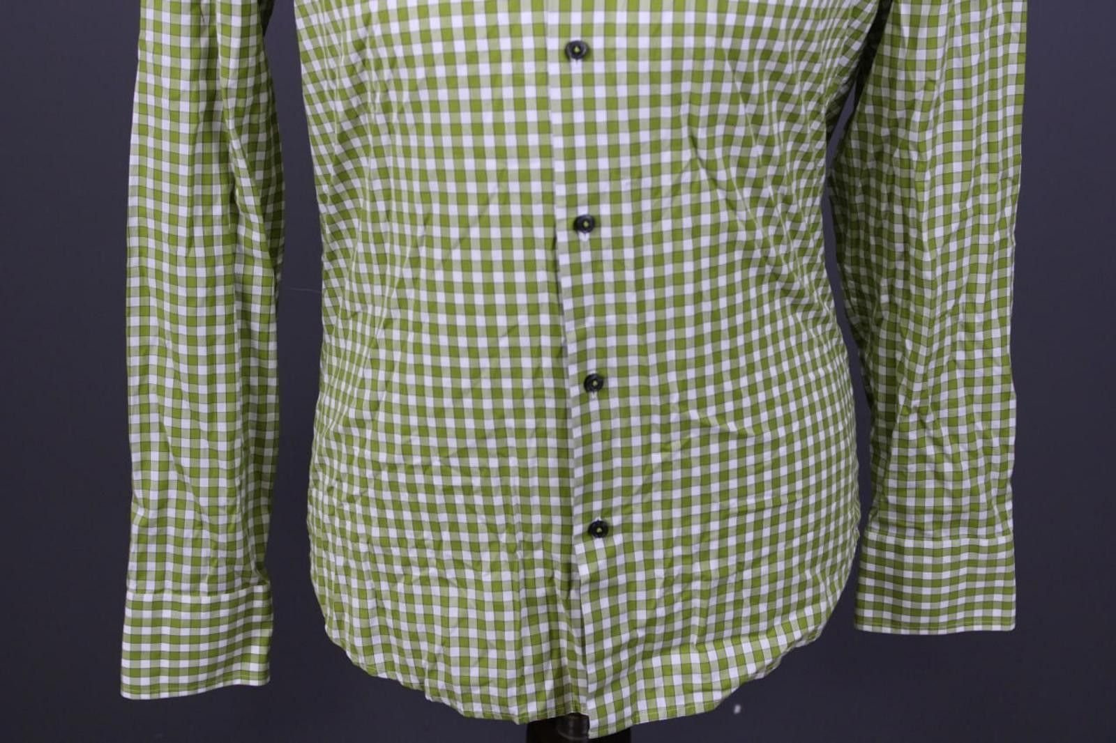 Hugo Boss Hugo Boss Slim Fit Button Down Green Shirt Size 38 / 15 Size US L / EU 52-54 / 3 - 4 Thumbnail