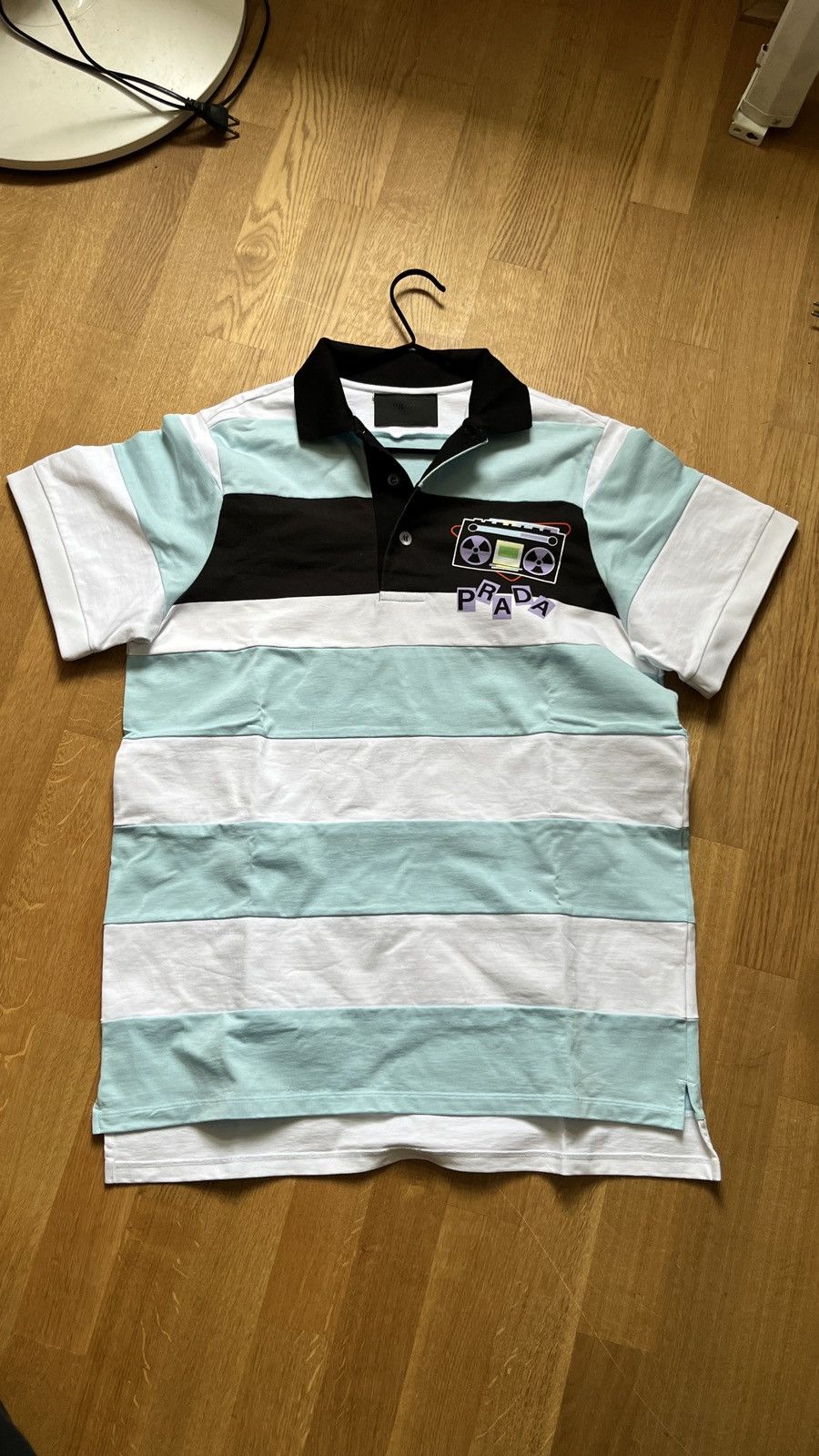 Prada Striped Cassette Polo