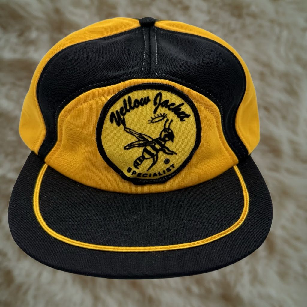 Vintage Vintage 80’s Trucker Hat SnapBack Yellow Jacket Specialist Exterminator Bees Size US M / EU 48-50 / 2 - 1 Thumbnail