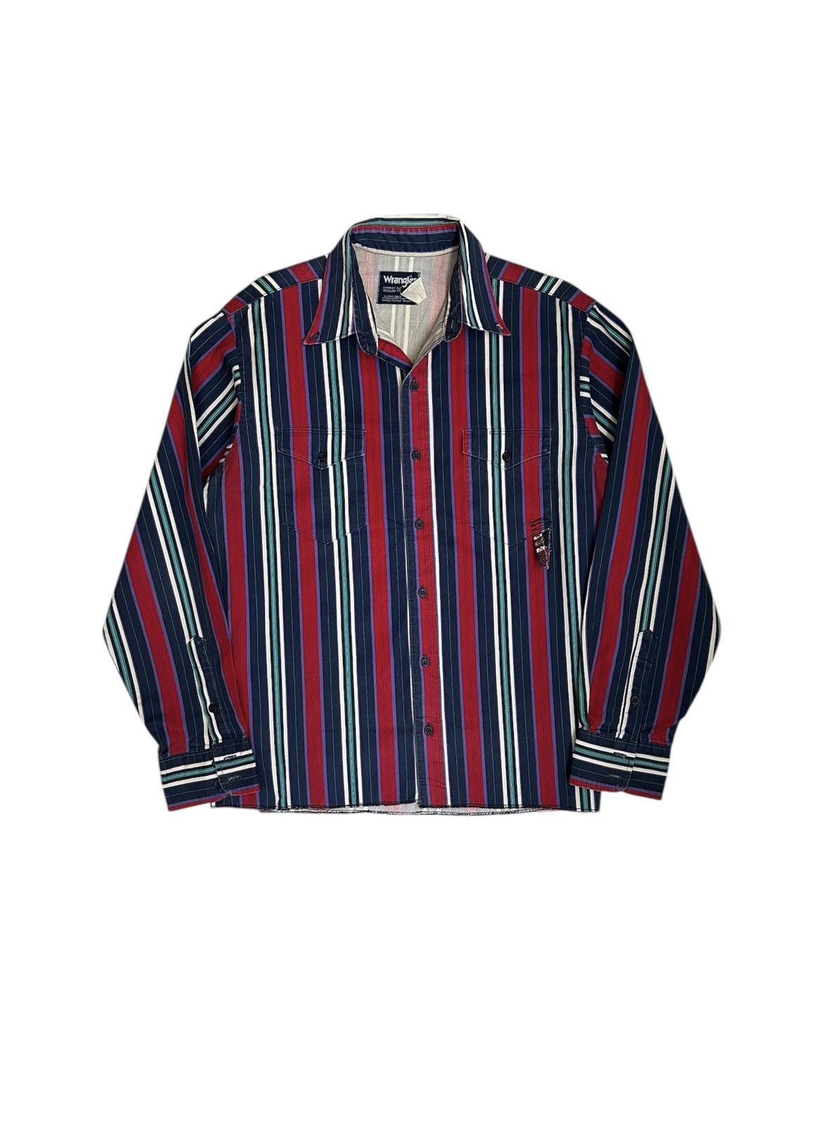Wrangler Vintage 80s Wrangler Cowboy Shirt Made in USA Size US XL / EU 56 / 4 - 1 Thumbnail