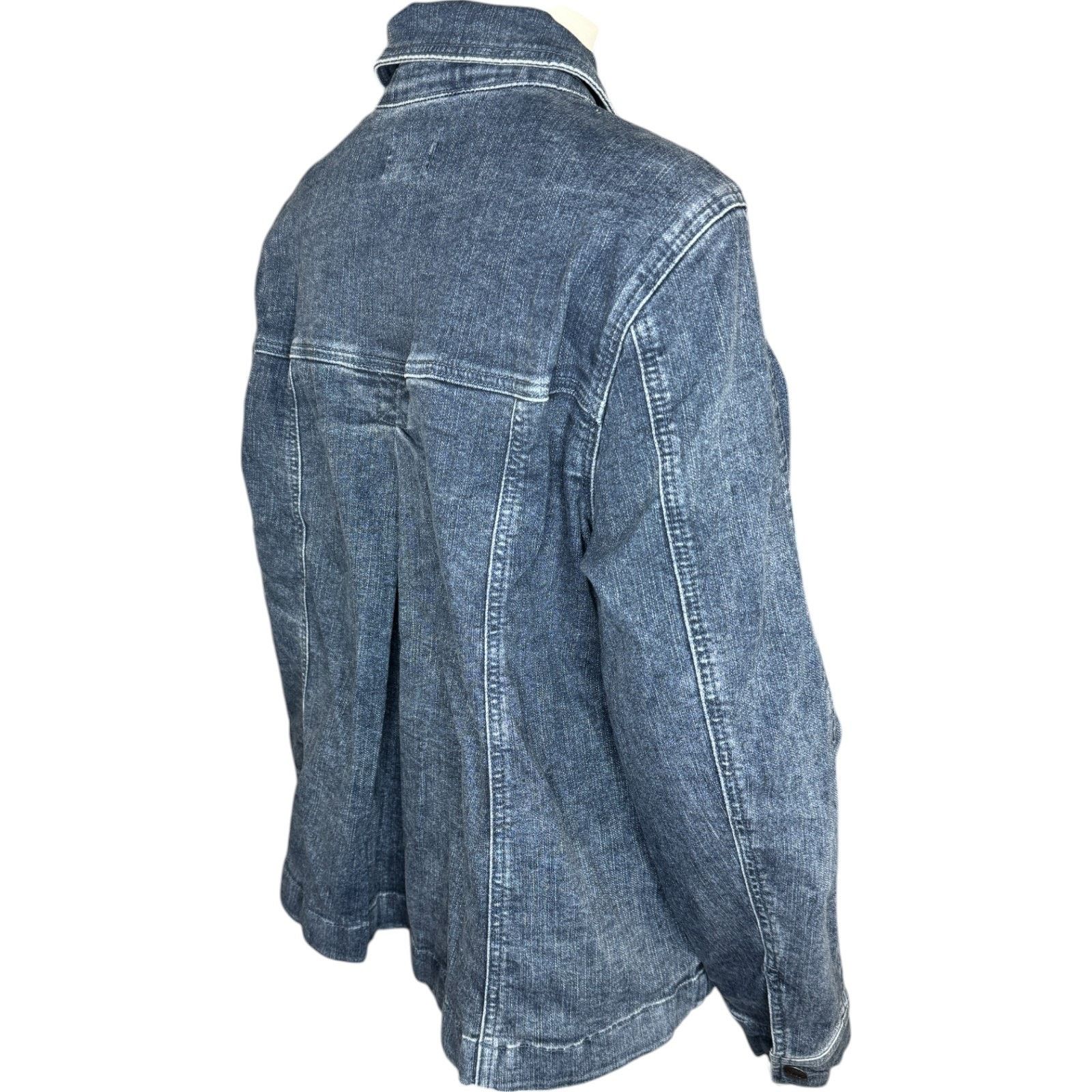 Other Me by Jennie Garth Denim Jacket Washed Grey Blue Wash 1X Size XL / US 12-14 / IT 48-50 - 13 Thumbnail
