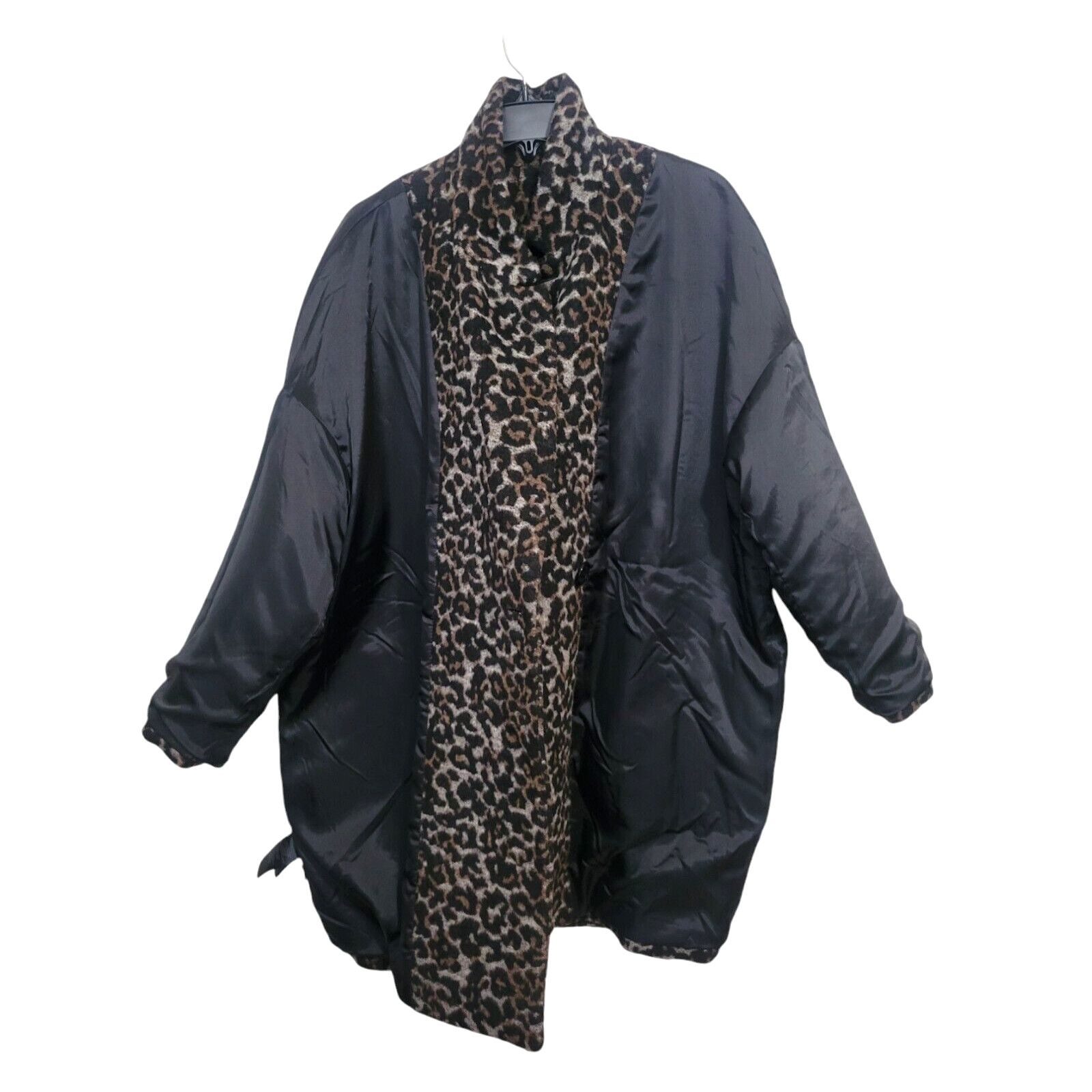 Coach COACH WOOL LEOPARD PRINT Wool Blend DOUBLE BREASTED COAT L Size L / US 10 / IT 46 - 4 Thumbnail